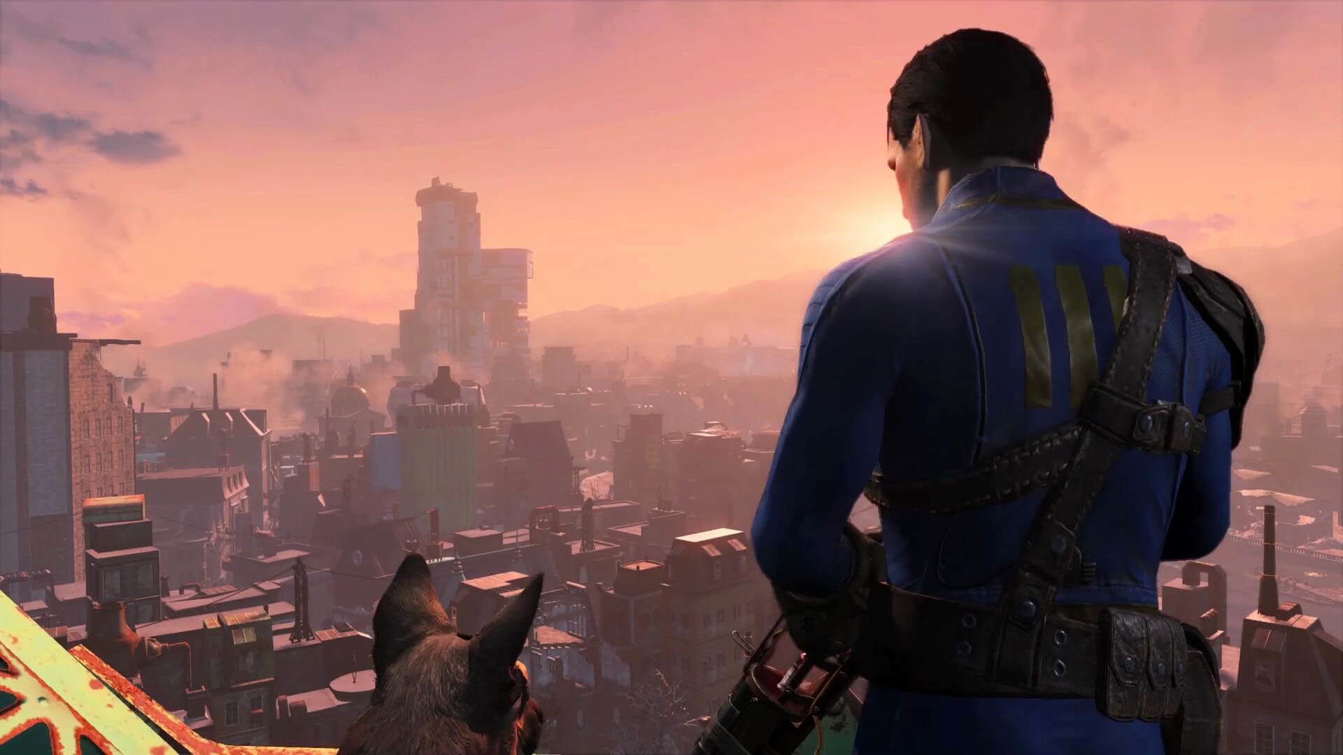 1920x1080 Fallout 4 - Boston Skyline  wallpaper