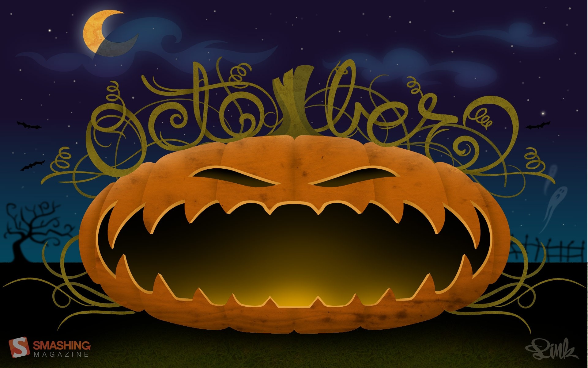 1920x1200 ... Cool Pumpkin Halloween Backgrounds | Free Internet Pictures .