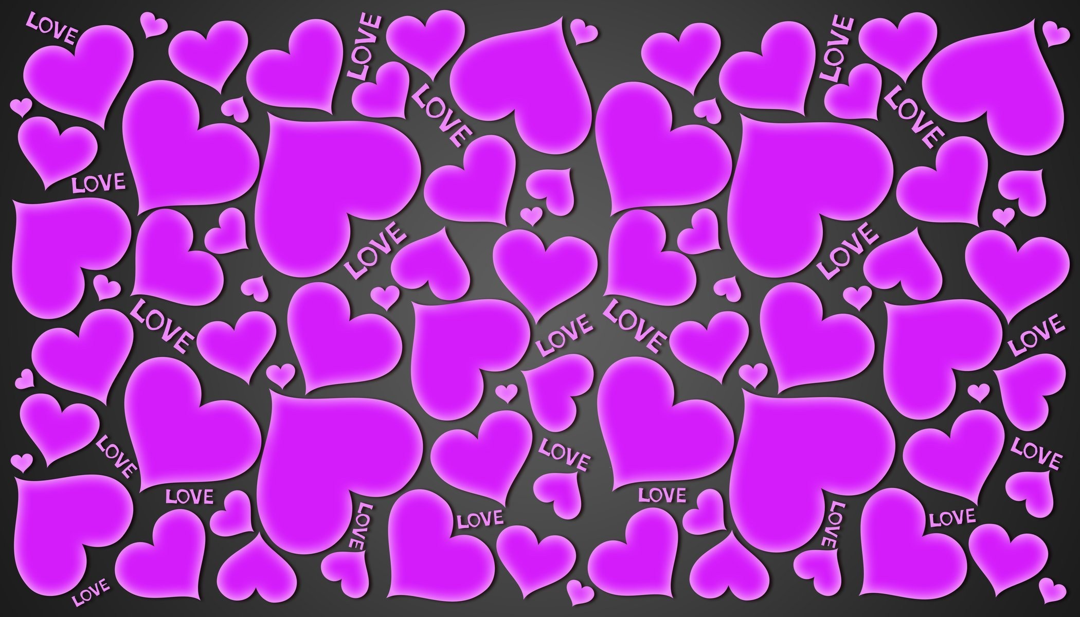 2100x1200 purple hearts love gradient background heart love