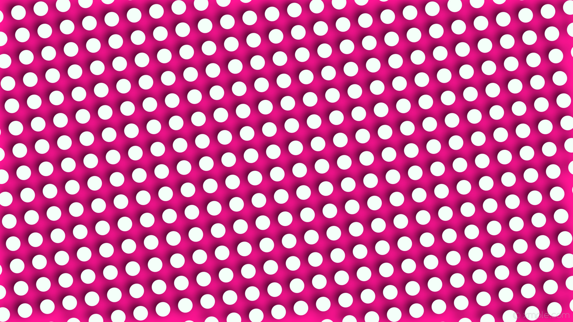 1920x1080 wallpaper drop shadow pink polka dots white deep pink mint cream #ff1493  #f5fffa 10