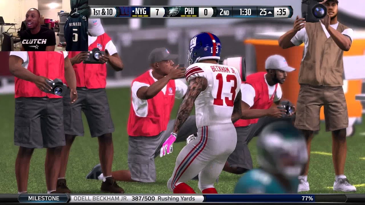 1920x1080 Odell Beckham Jr at QB Gets 110+yds Rushing and Scores 2TDs! Whip Nae Nae  Baby! Ep.6 - Madden 16 - YouTube