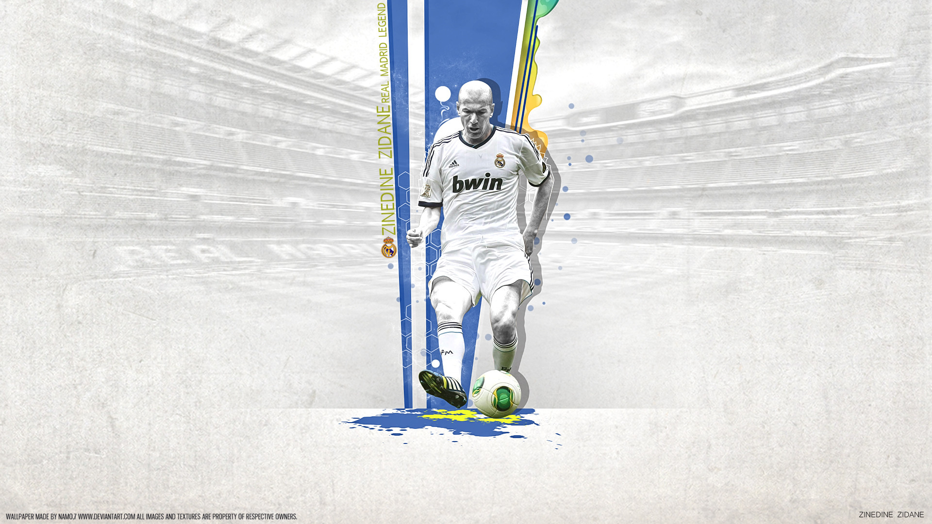 1920x1080 ... Zinedine Zidane 5 Real Madrid Legend By Namo,7 by 445578gfx