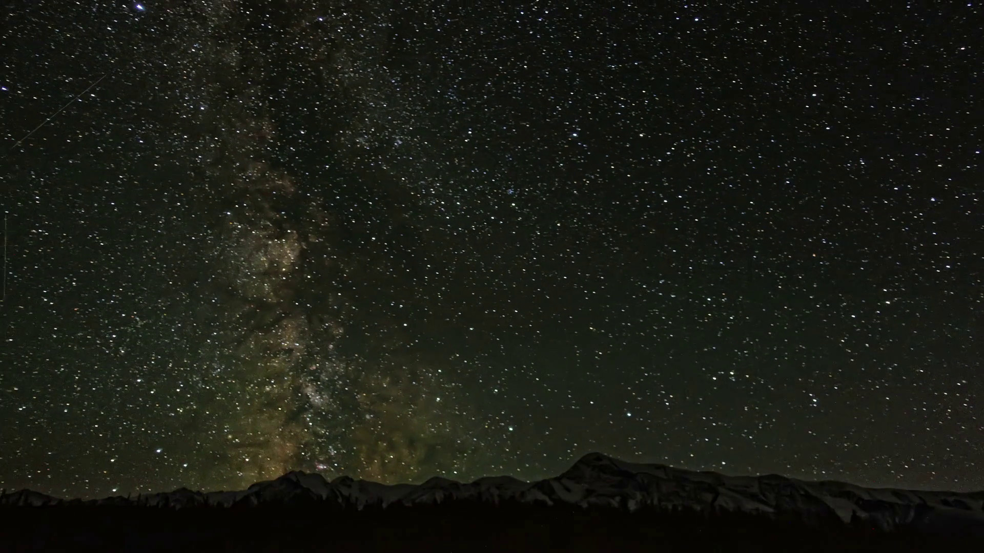 1920x1080 Timelapse night sky stars milky way on mountains background. 4K. North Chui  ridge covered by snow. Siberia, Russia Stock Video Footage - Storyblocks  Video