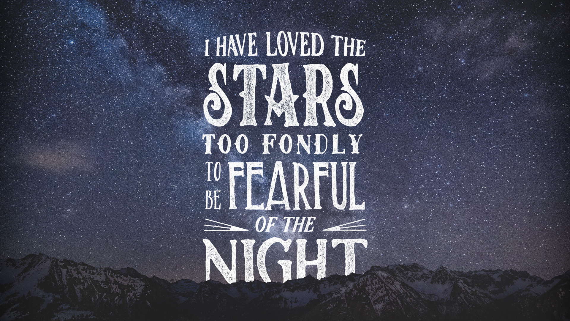 1920x1080 Loved the stars night sky typography desktop wallpaper background