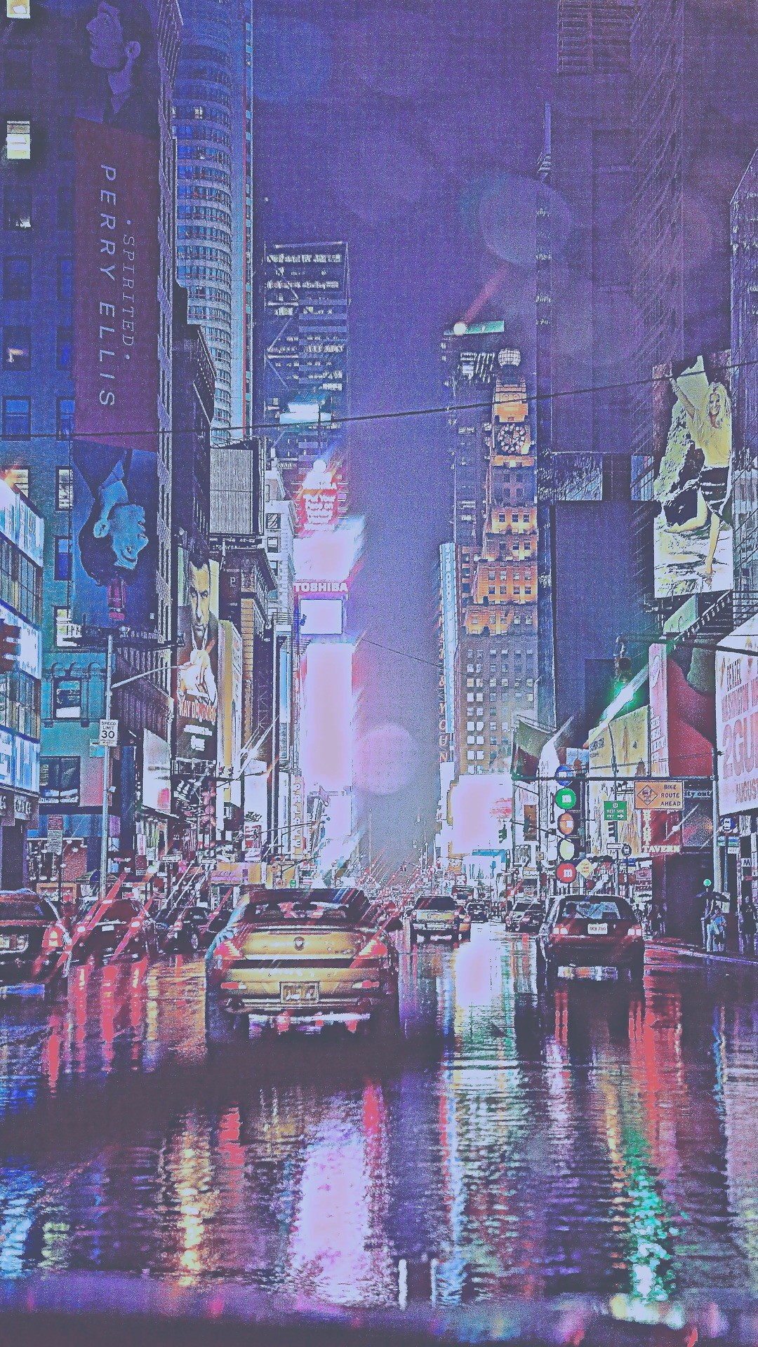 1080x1920 Vintage New York City Rain iPhone 6 Plus HD Wallpaper ...