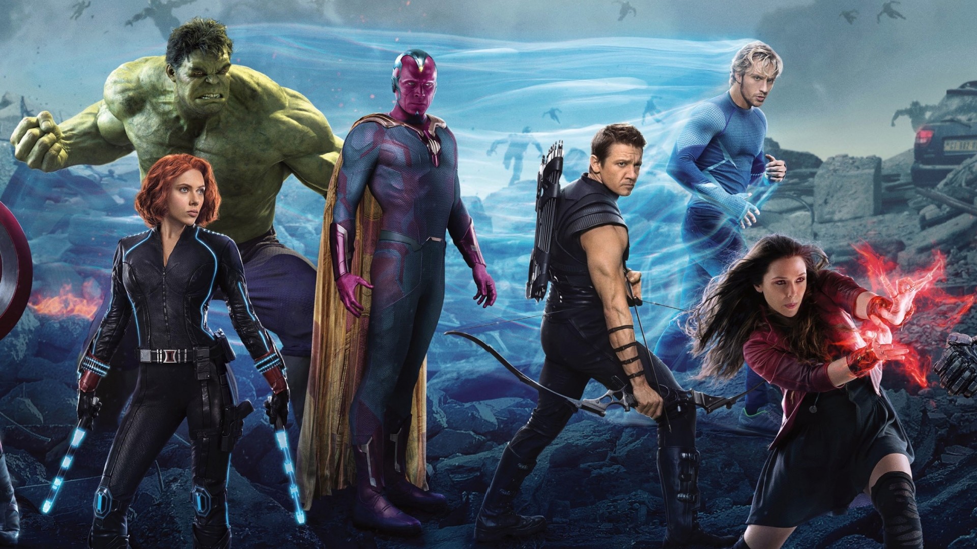 1920x1080 Preview wallpaper avengers, avengers age of ultron, thor, captain america,  black widow