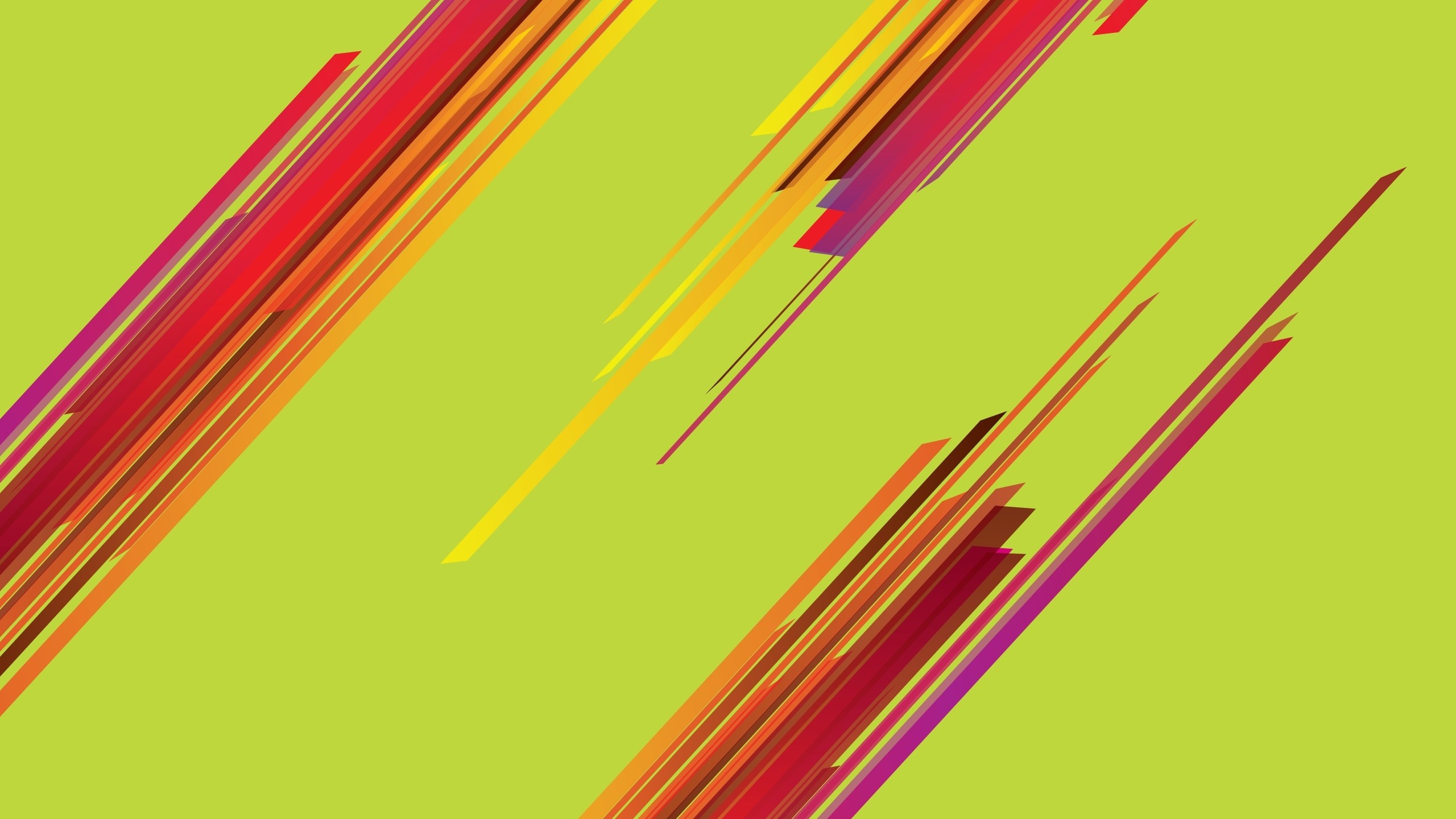 2560x1440  Wallpaper strips, green, red, yellow