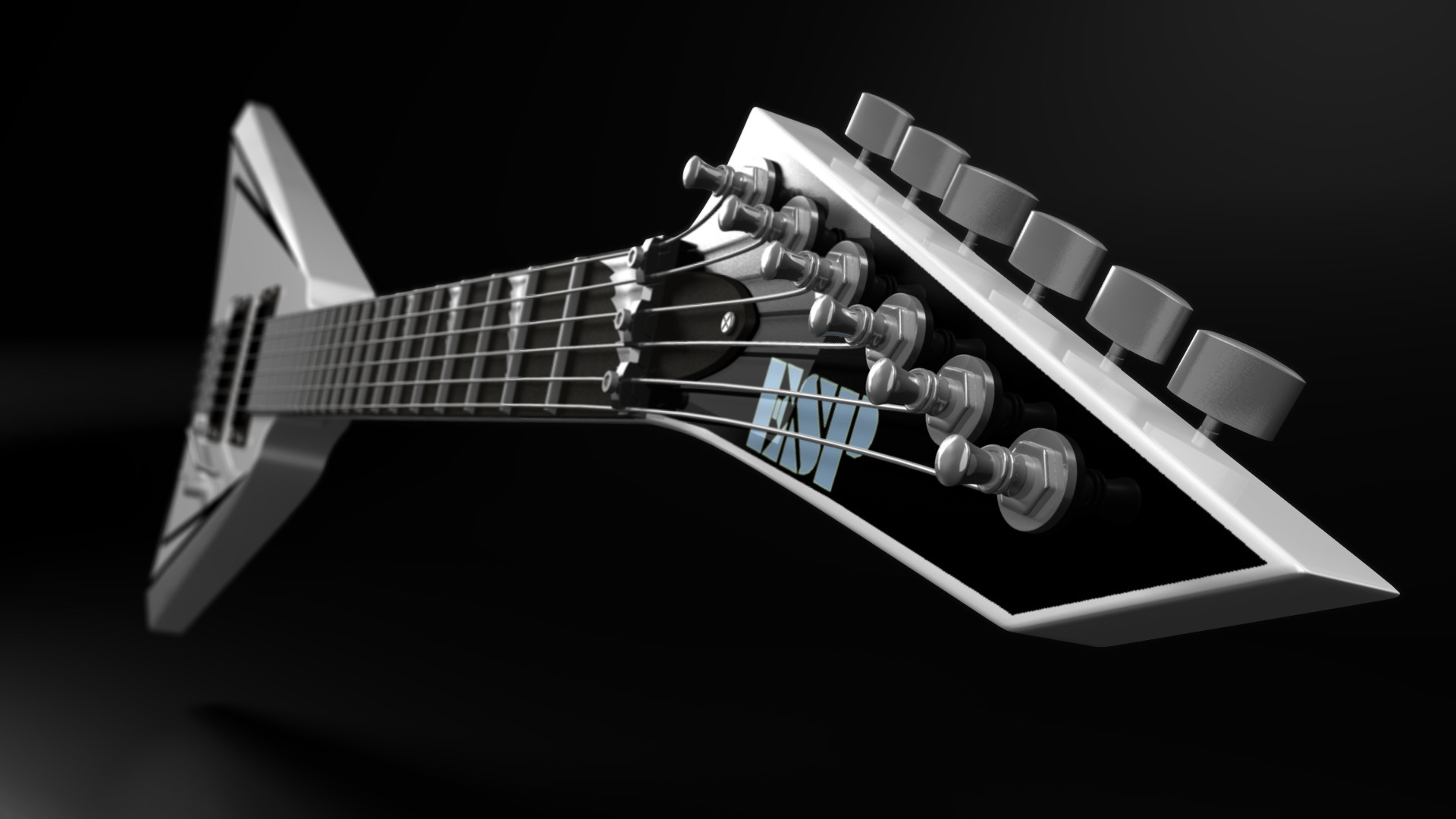 1920x1080 3D View Guitars Music ...