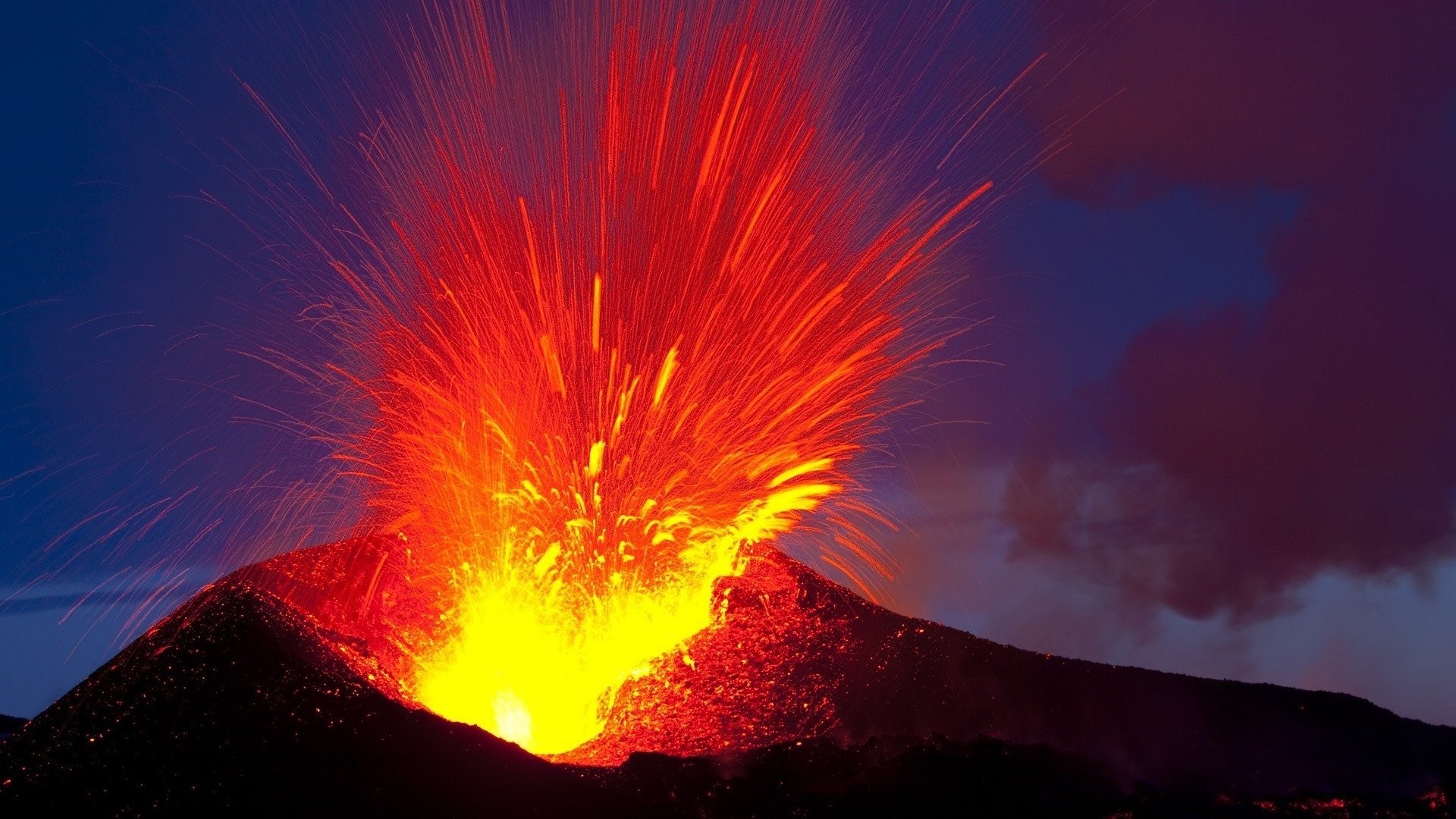 1920x1080 Erde/Natur - Vulkan Erde/Natur Eruption Feuer Lava Wallpaper