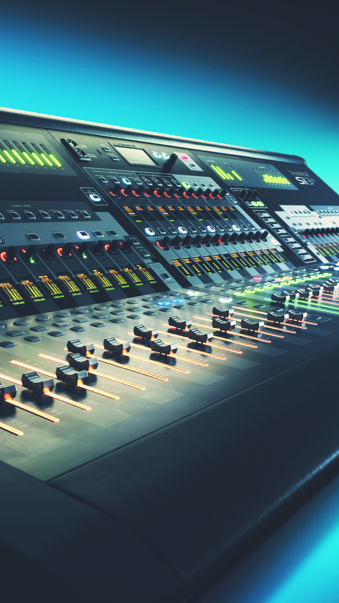 1080x1920 Digital Mixing Console Music Studio Android Wallpaper ...