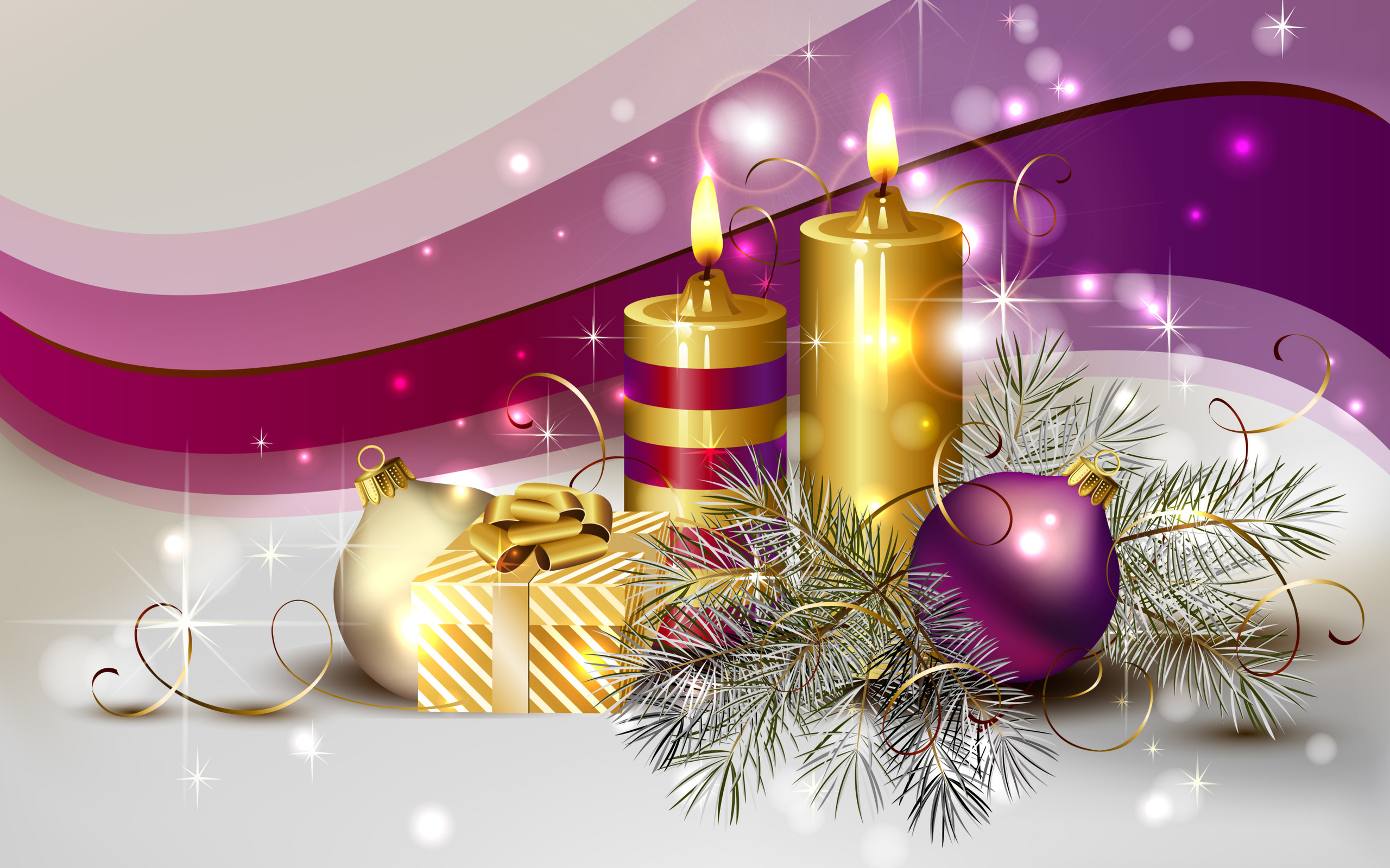 2560x1600 Christmas Candle (click to view)