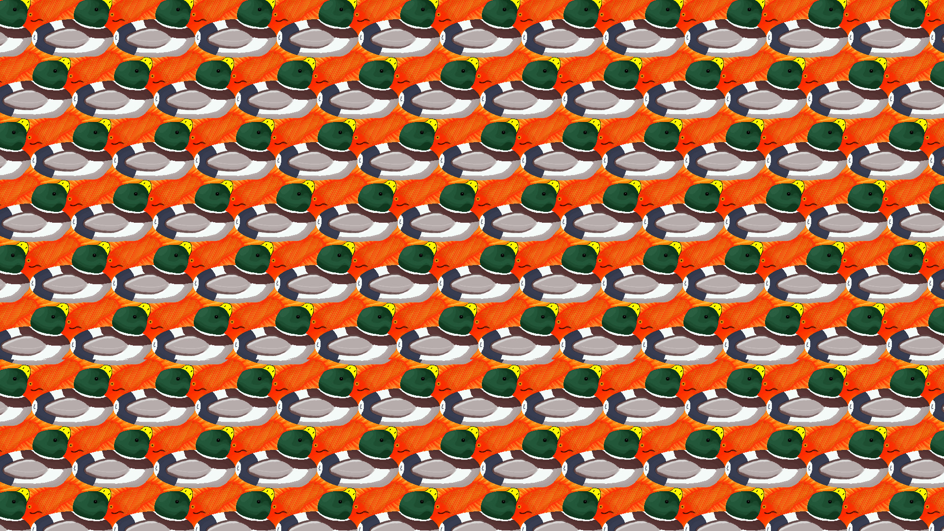 1920x1080 Escher Ducks Wallpaper By Comrade Pony