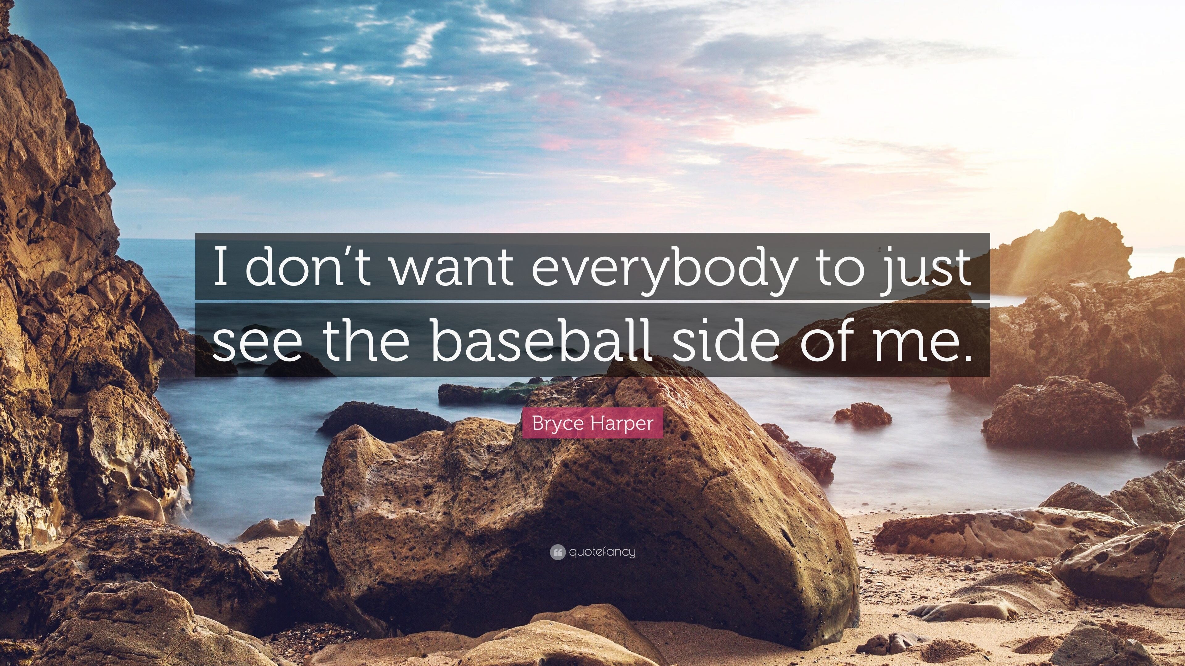 3840x2160 Bryce Harper Quote: “I don't want everybody to just see the baseball
