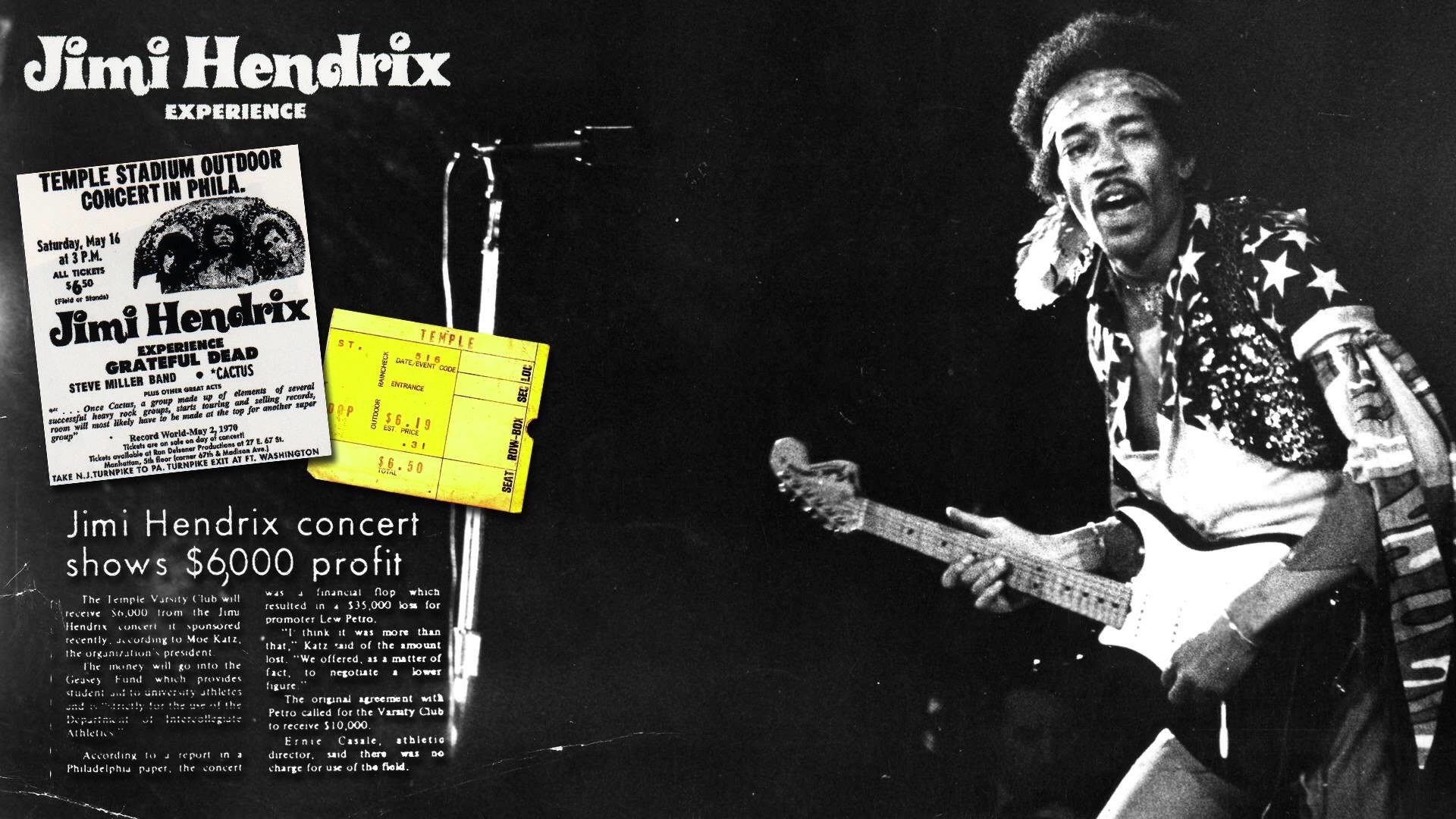1920x1080 Jimi Hendrix - Philadelphia 1970 - Sgt Peppers/Johnny B Goode - YouTube