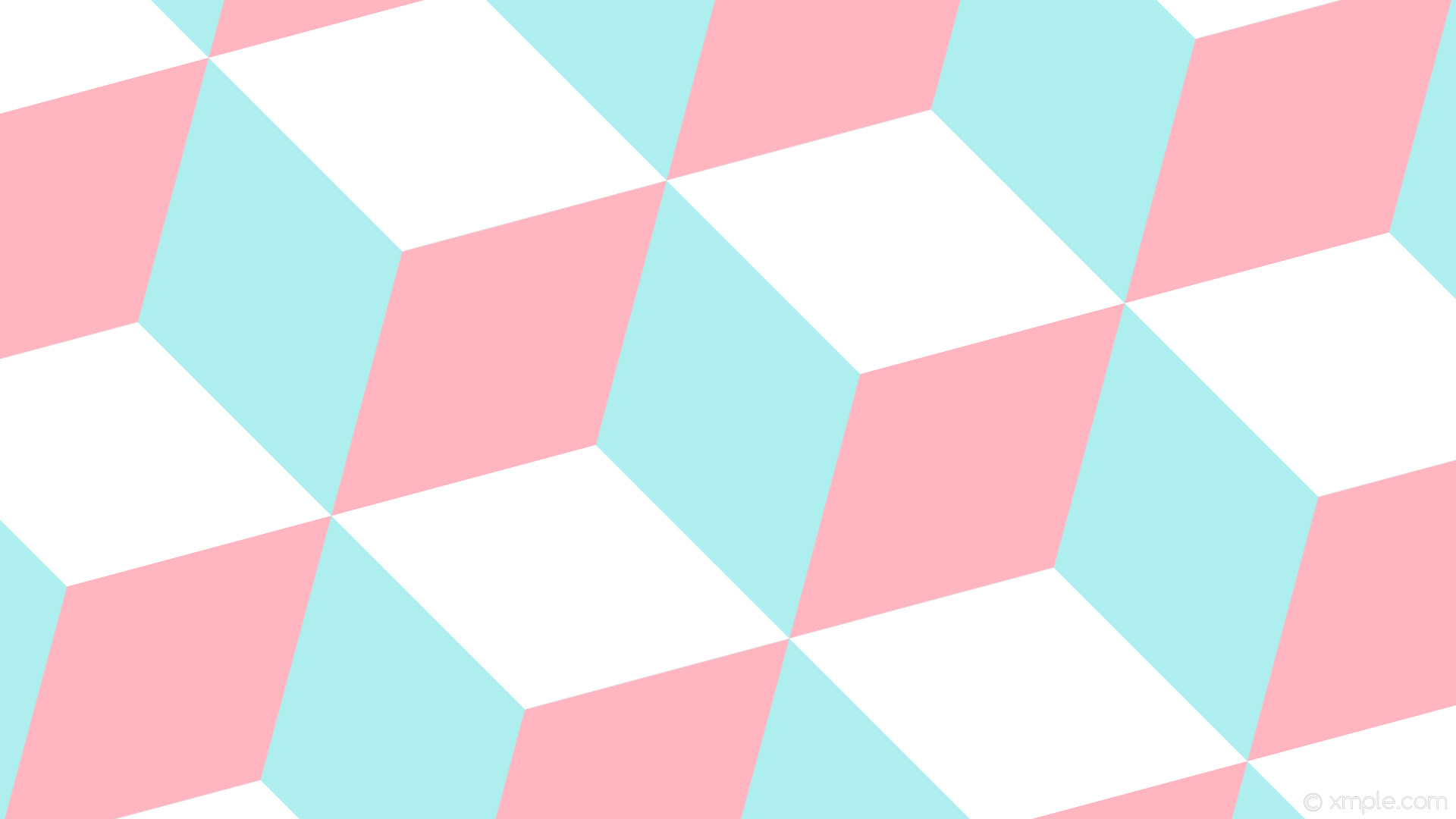 1920x1080 wallpaper 3d cubes blue white pink pale turquoise light pink #afeeee  #ffb6c1 #ffffff