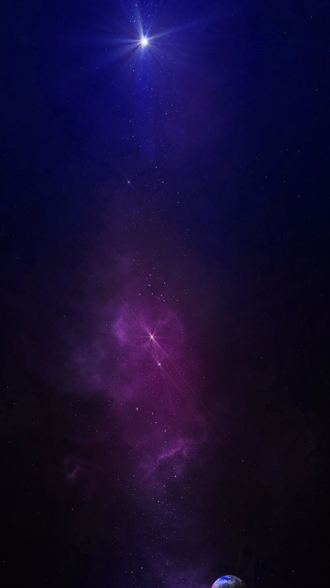 1080x1920 Purple Galaxy Stars Android Wallpaper ...