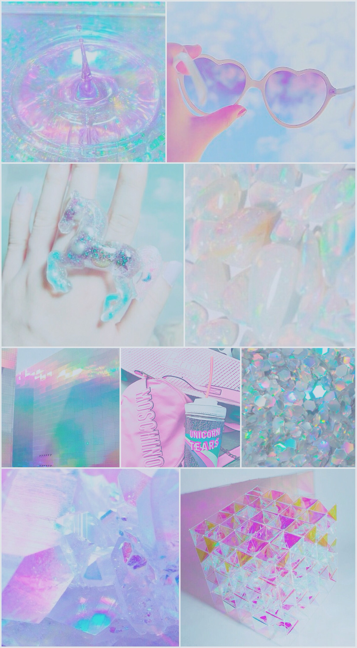 1216x2208 iridescent, wallpaper, background, iPhone, android, unicorn, blue, purple,