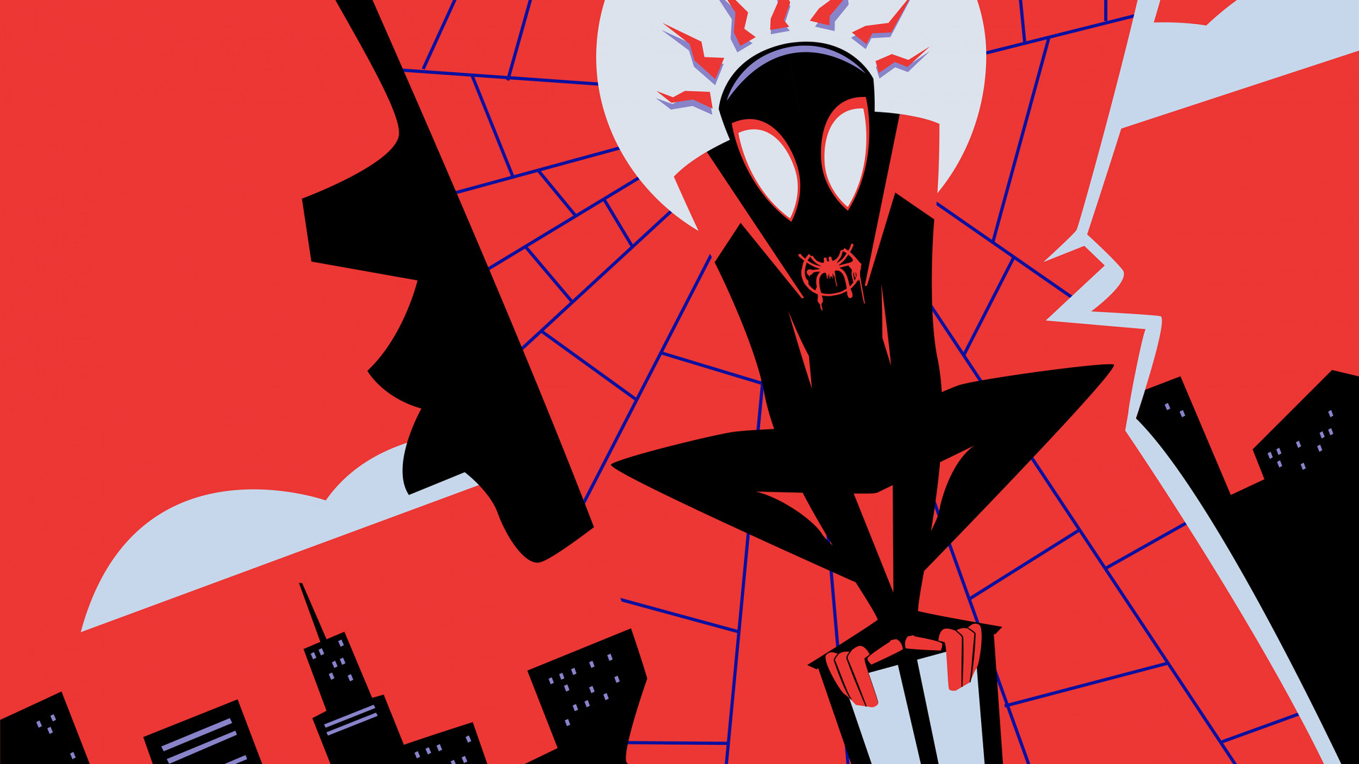 1920x1080 Spider-man: Into The Spider-verse, Animation, Weird
