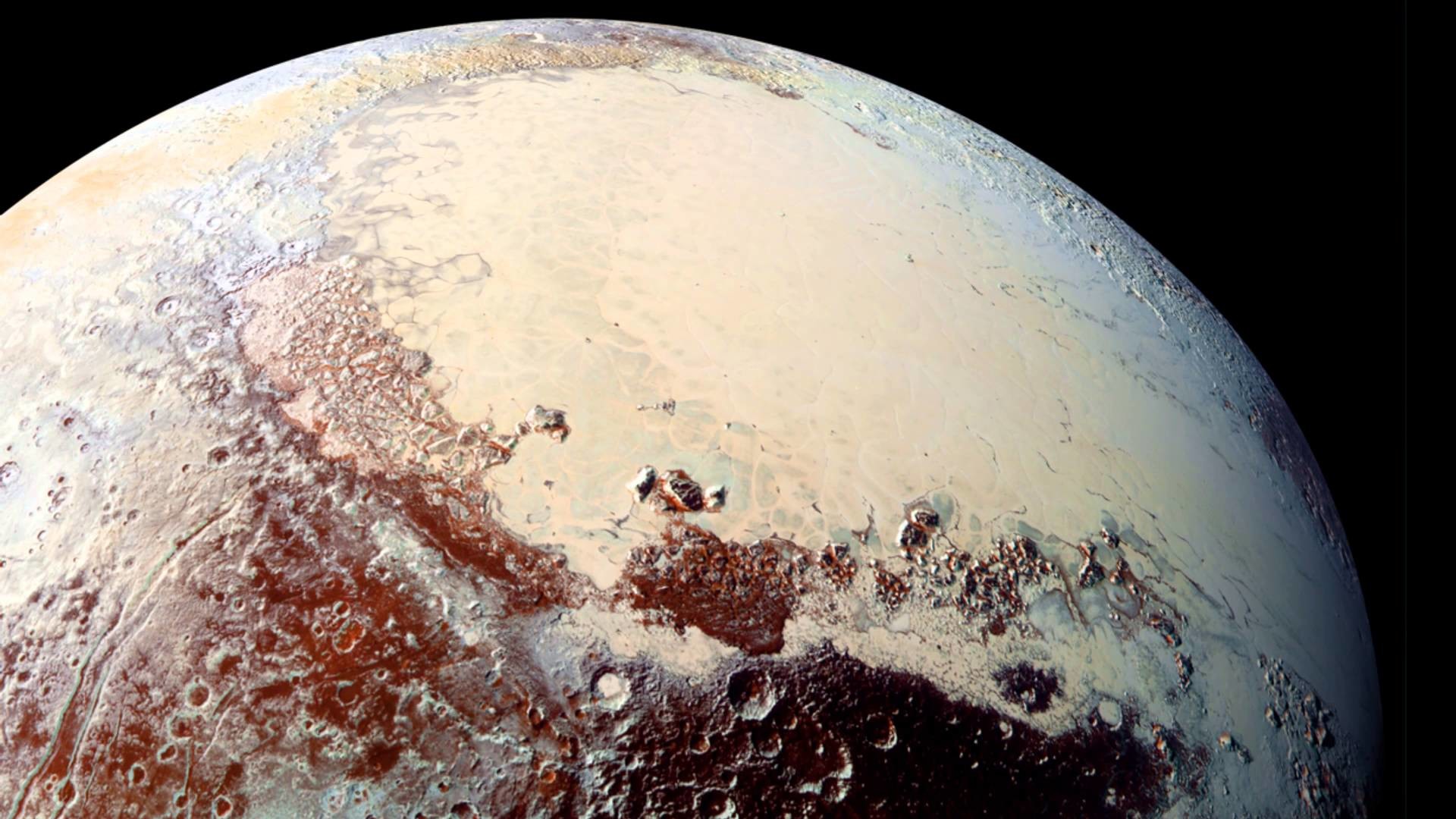 1920x1080 Pluto and Charon in NASA images (4K update)
