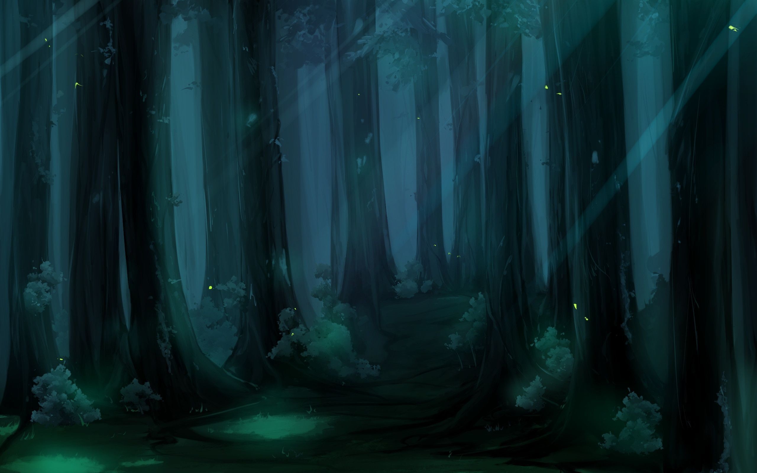 2560x1600 Anime Forest Backgrounds