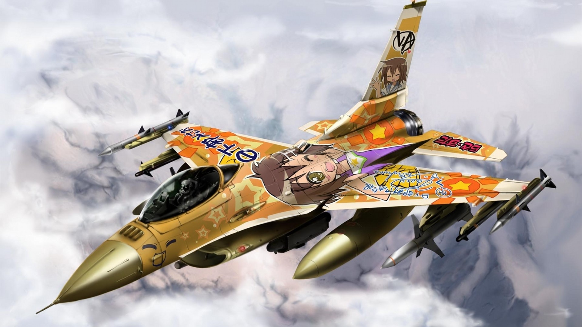 1920x1080 Fighter jet Anime HD desktop wallpaper, Jet wallpaper - Anime no.