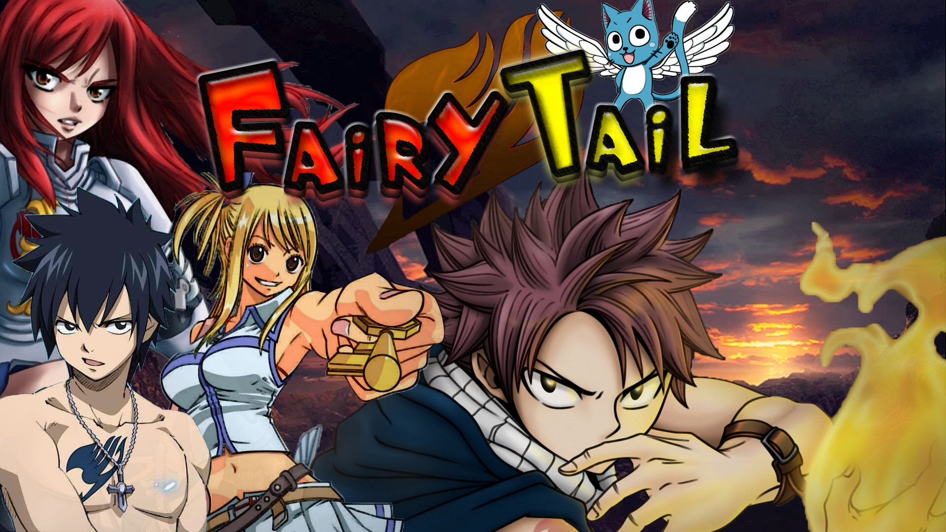 1920x1080 Fairy Tail Group Wallpaper