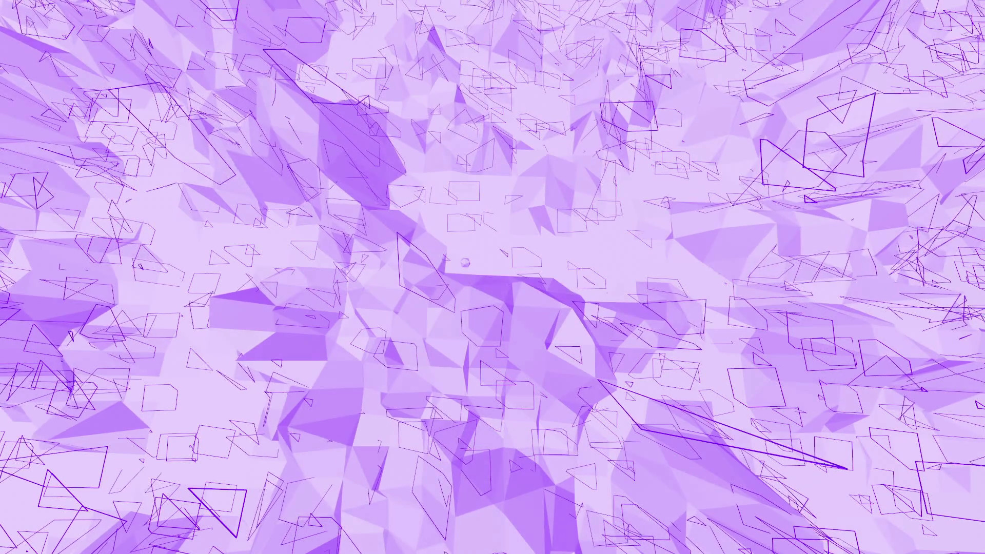 1920x1080 Violet or purple low poly waving surface as simple backdrop. Violet  geometric vibrating environment or