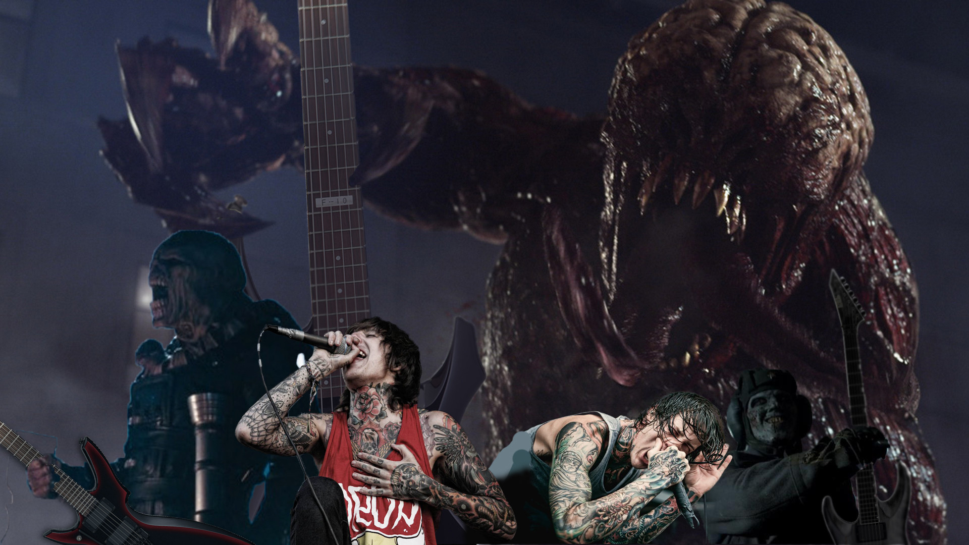 1920x1080 ... Resident Evil Band - Mitch Lucker - Oliver Sykes! by blackx600