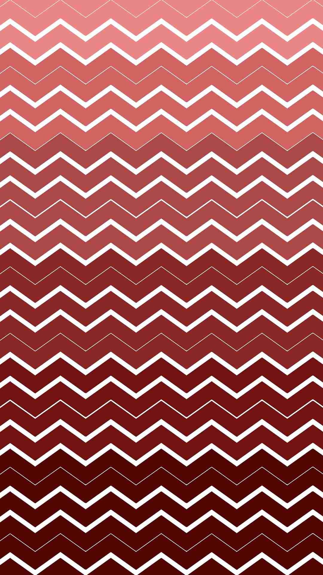 1080x1920 Chevron and Zigzag Pattern iPhone 6 Plus Wallpaper - Ombre Red and White  #iPhone #