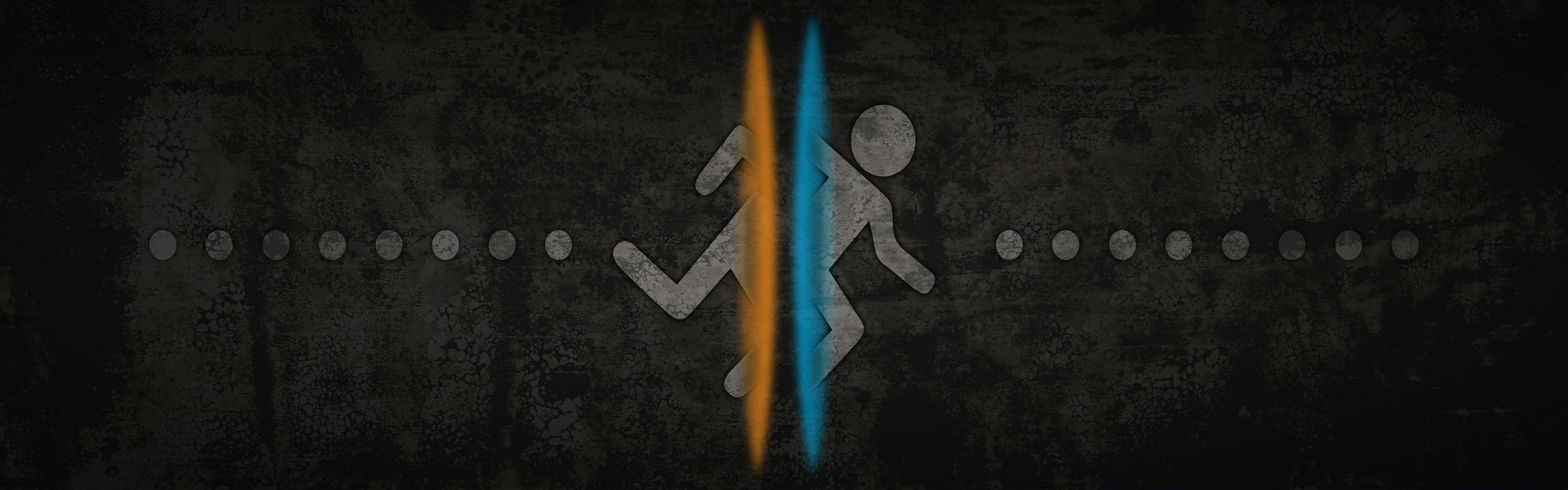 3840x1200 Just a dual monitor Portal wallpaper I made, enjoy and feel free Best  Desktop Backgrounds