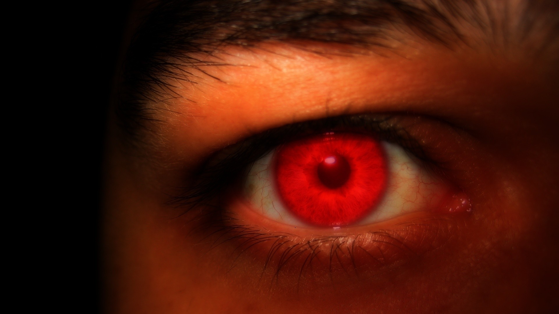 1920x1080  Wallpaper eyes, red, light, bright
