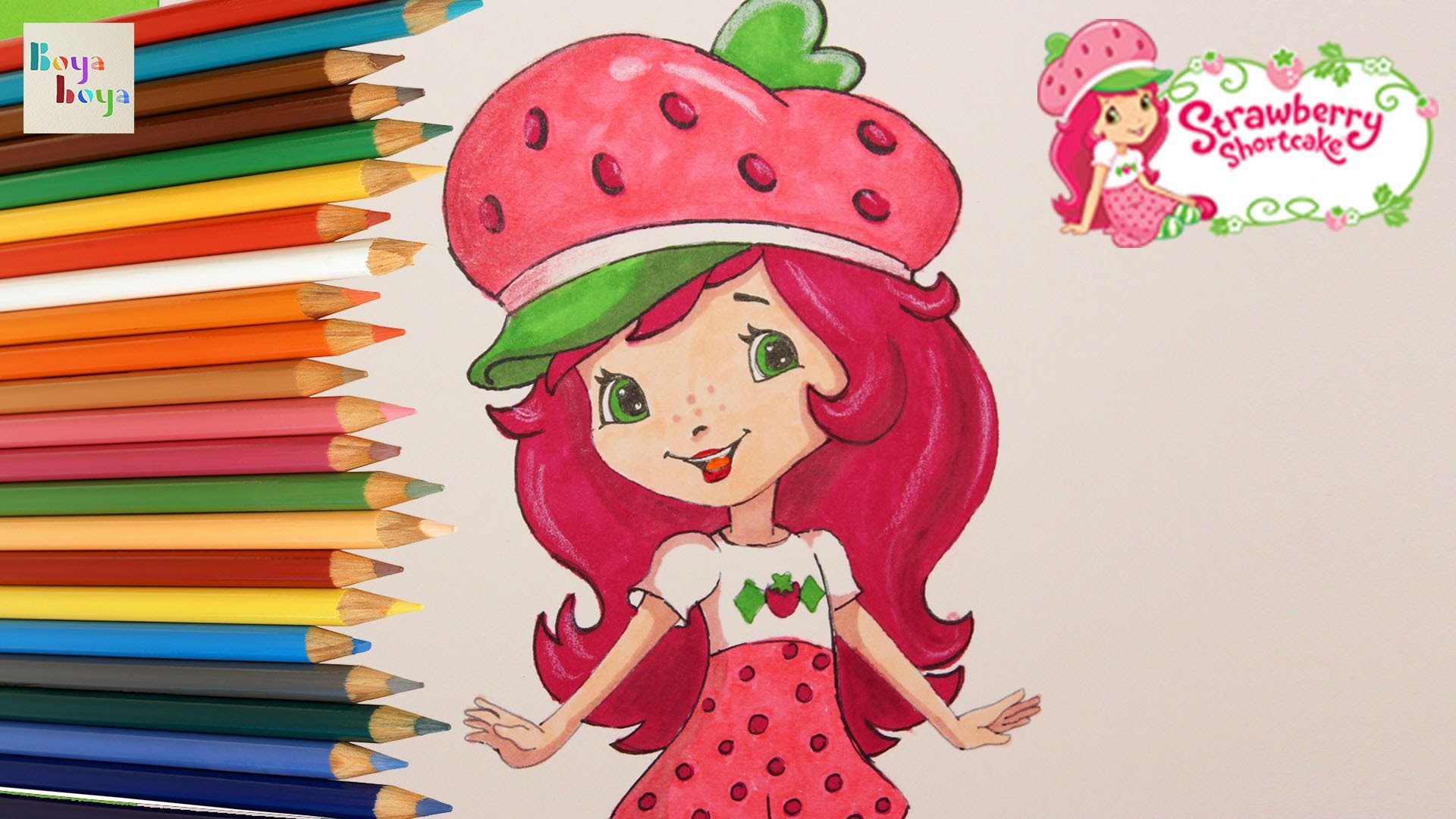 1920x1080  Strawberry Shortcake Drawing Painting Coloring How To Draw