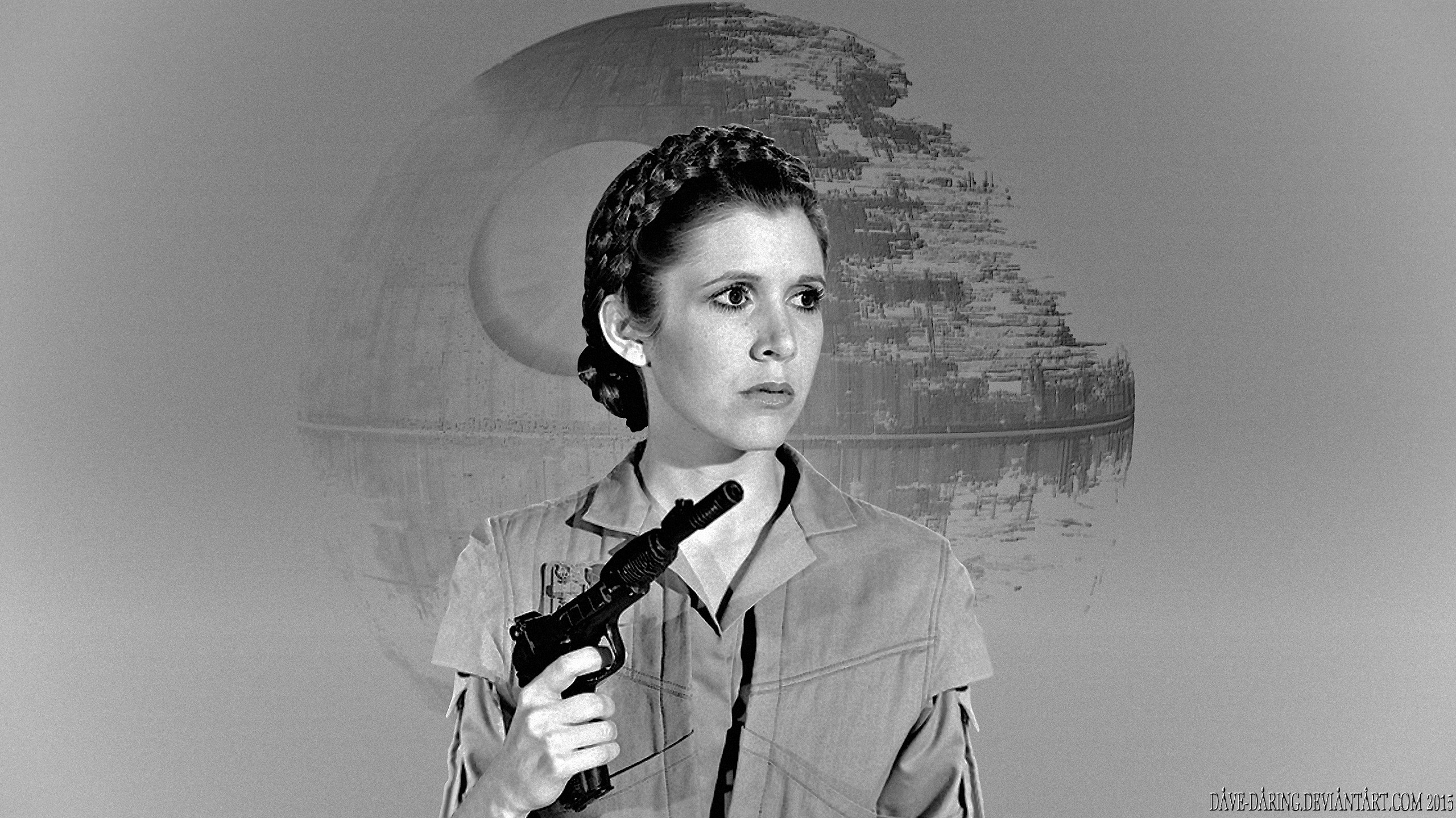 2560x1440 ... Carrie Fisher Princess Commando III by Dave-Daring