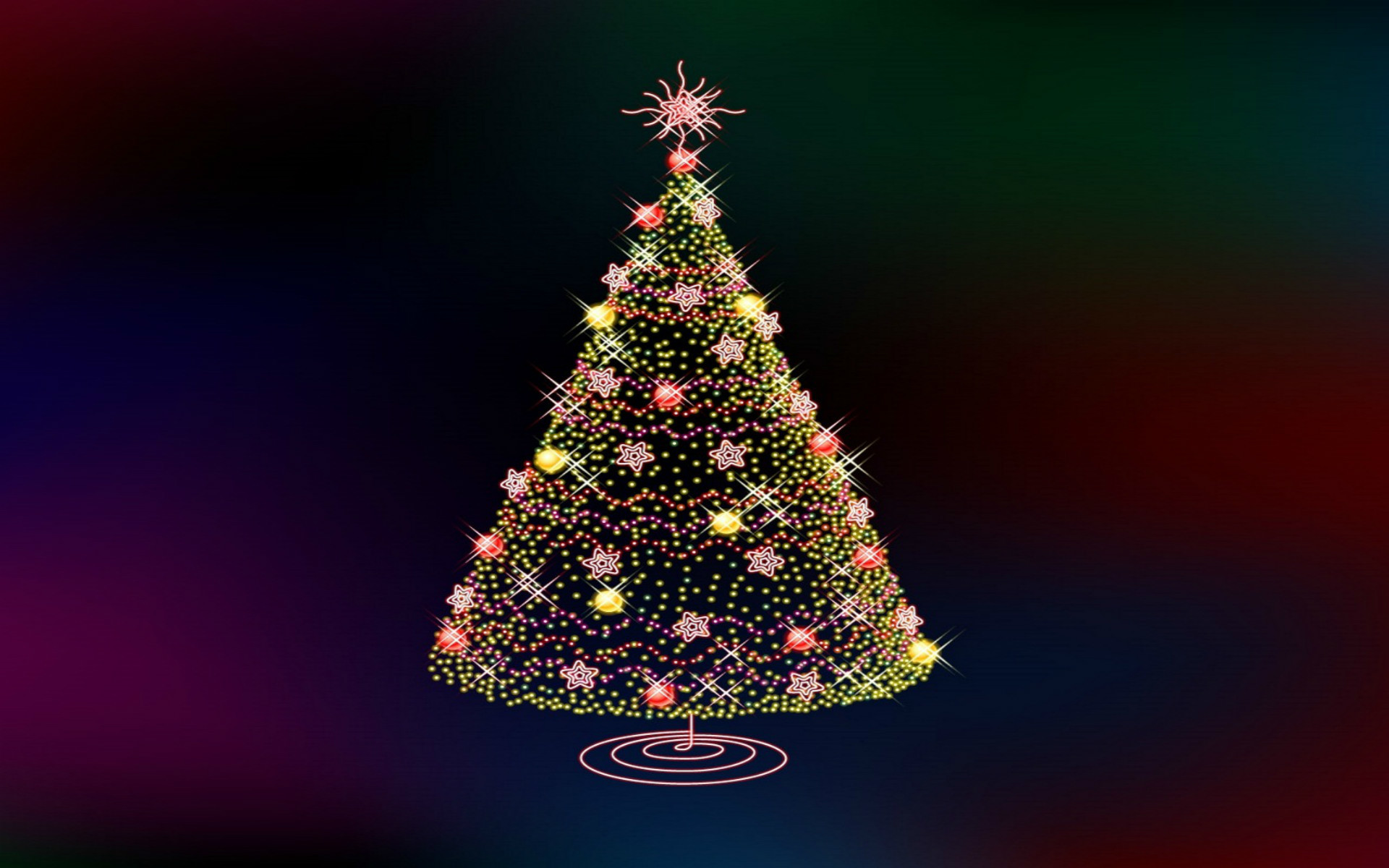 1920x1200 christmas backgrounds 3d ; colourful-christmas-tree-3d-wallpaper