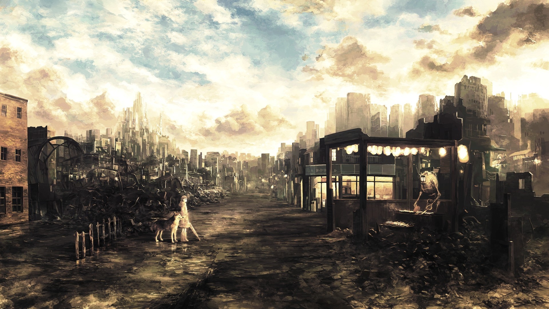 1920x1080 ... post apocalyptic wallpaper background 40566 ...