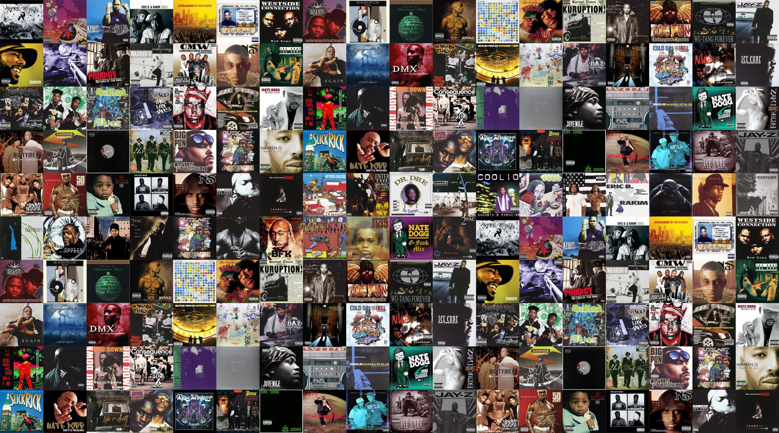 2700x1500 Download this free wallpaper with images of Immortal Technique –  Revolutionary Vol. 1, Kanye West – Graduation, Xzibit – Restless, Eric B  And Rakim – Gold, ...