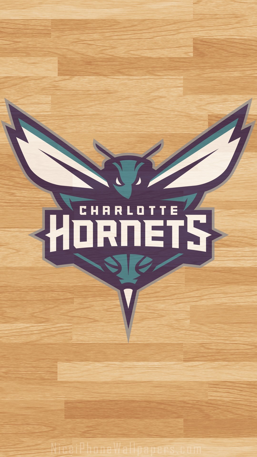 1080x1920 710x444 Download wallpapers Charlotte Hornets, 4k, logo, material design .