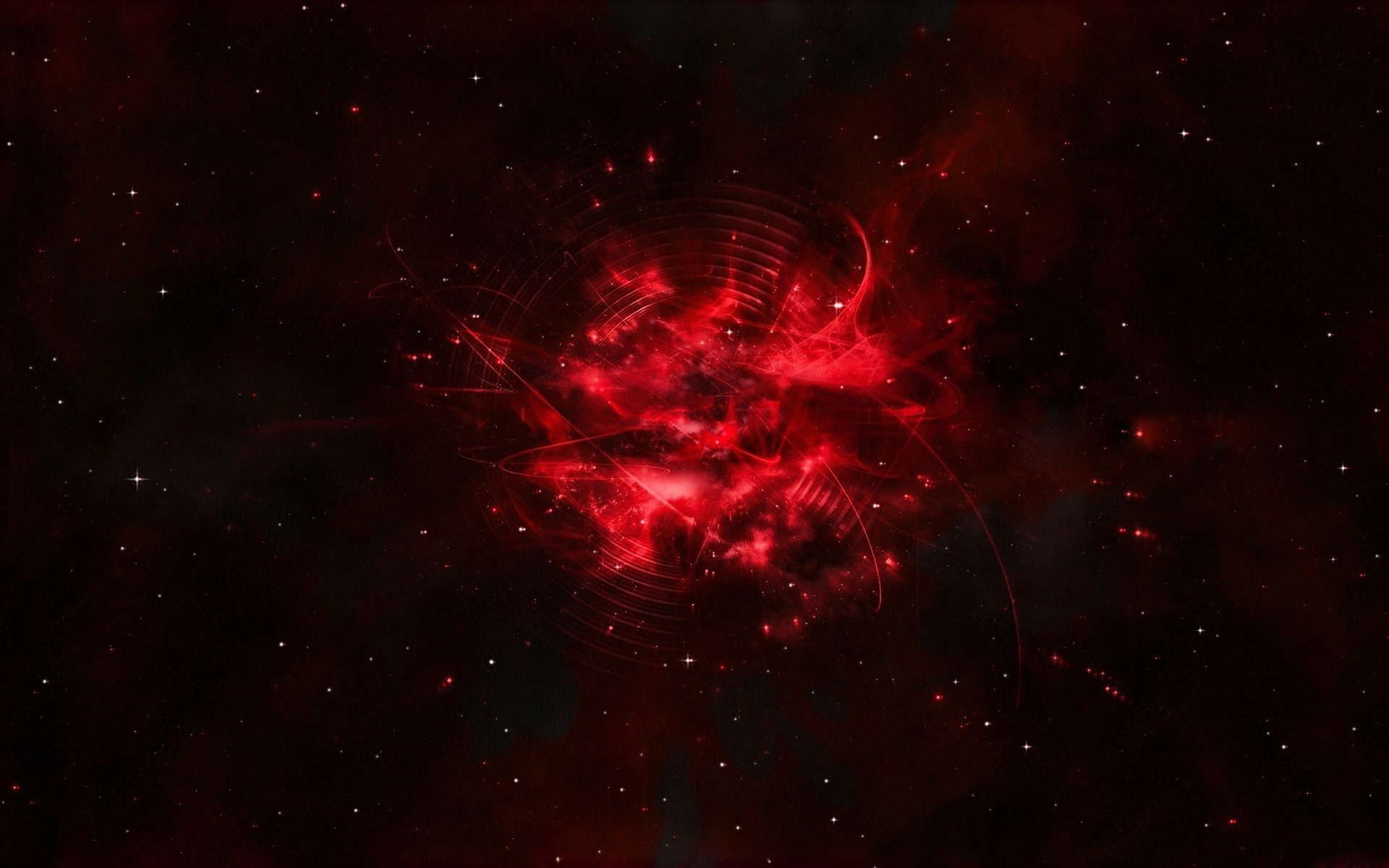 1920x1200 Image: Fire Red Sun & Stars Abstract wallpapers and stock photos. Â«