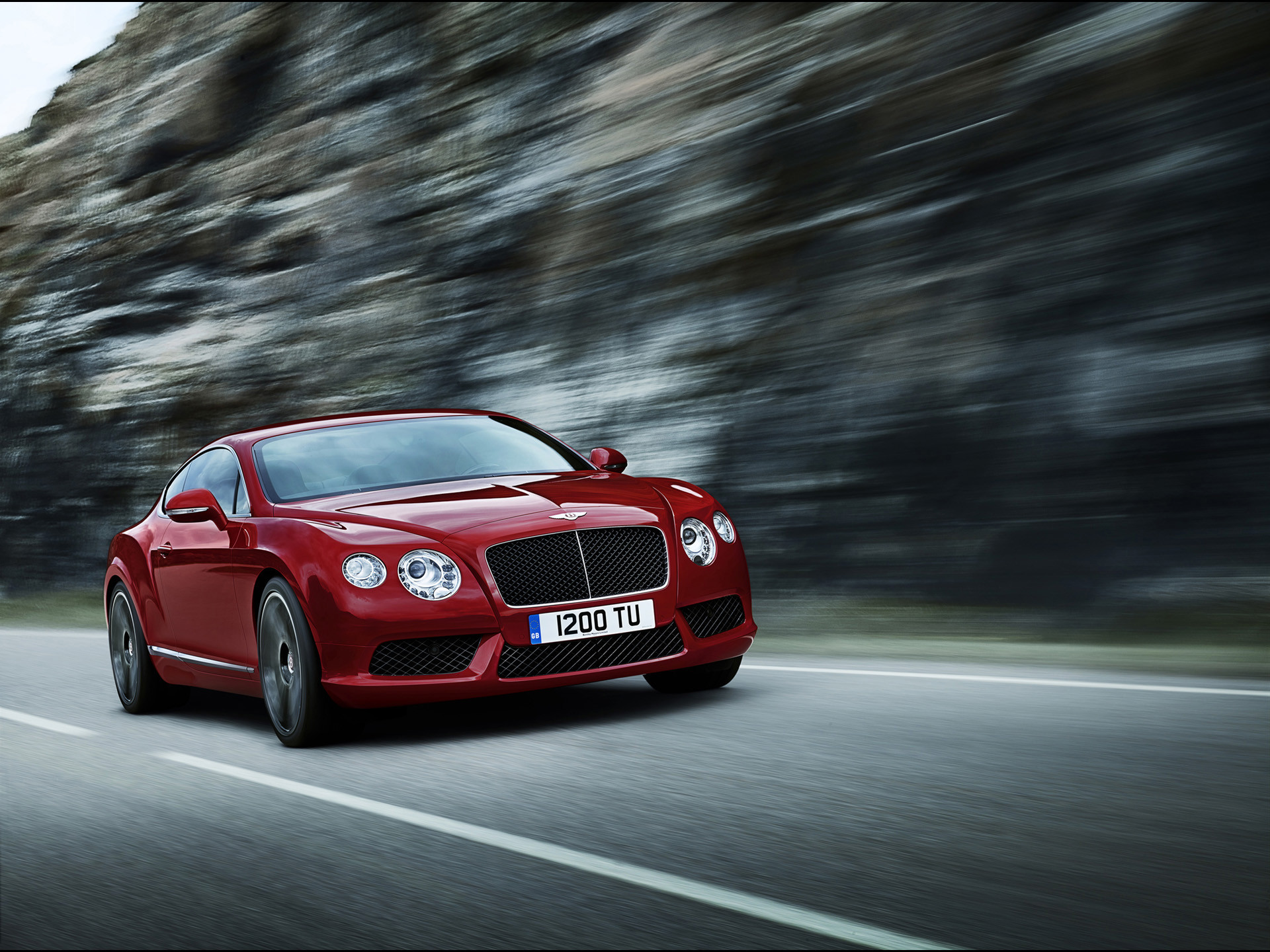 1920x1440 2012 Bentley Continental GT V8 - Red Front Angle Speed 2 -  -  Wallpaper