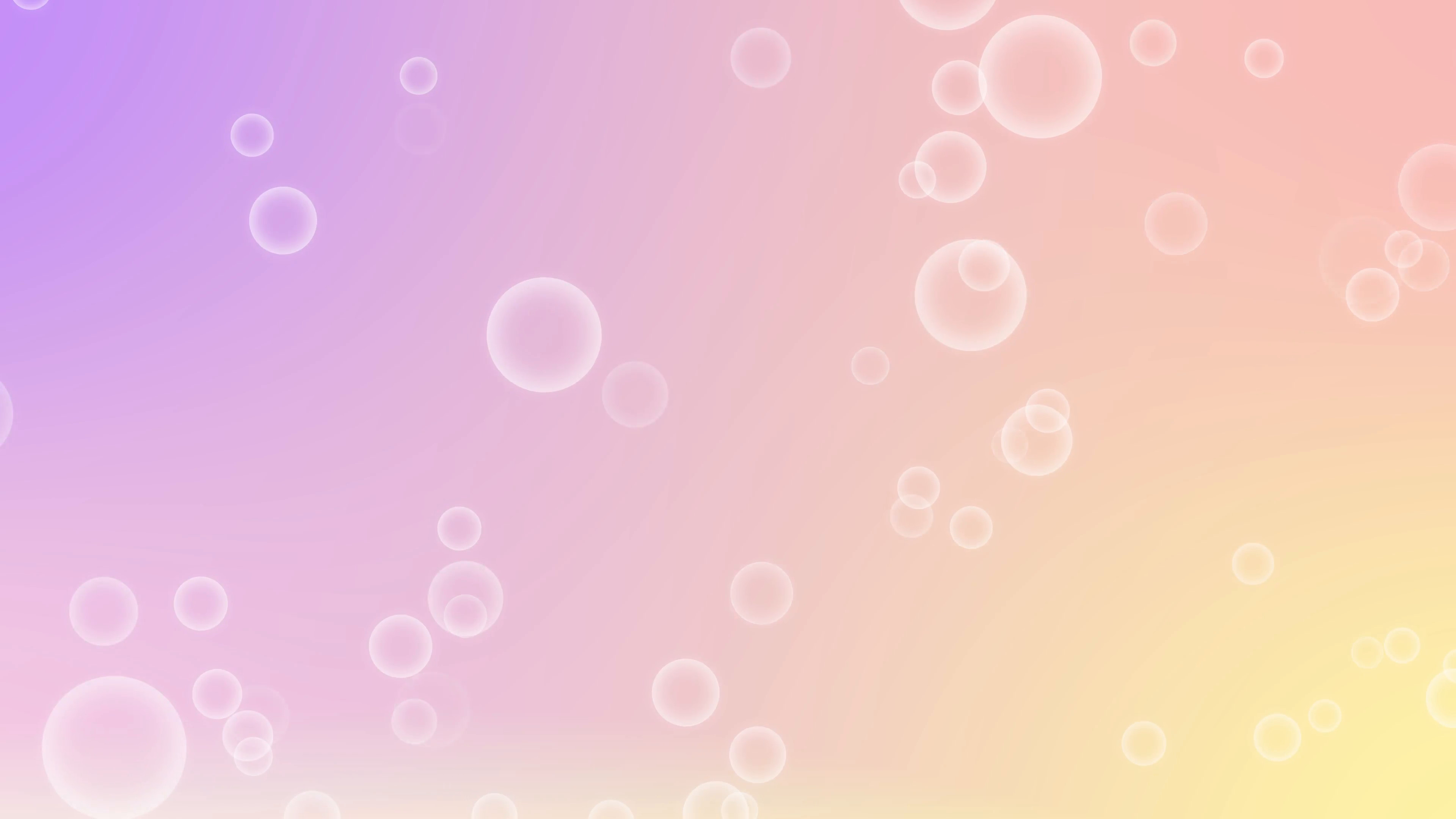 3840x2160 Flickering Bokeh Bubbles sparkling Particles random motion abstract  background on colorful summer and warm gradient color