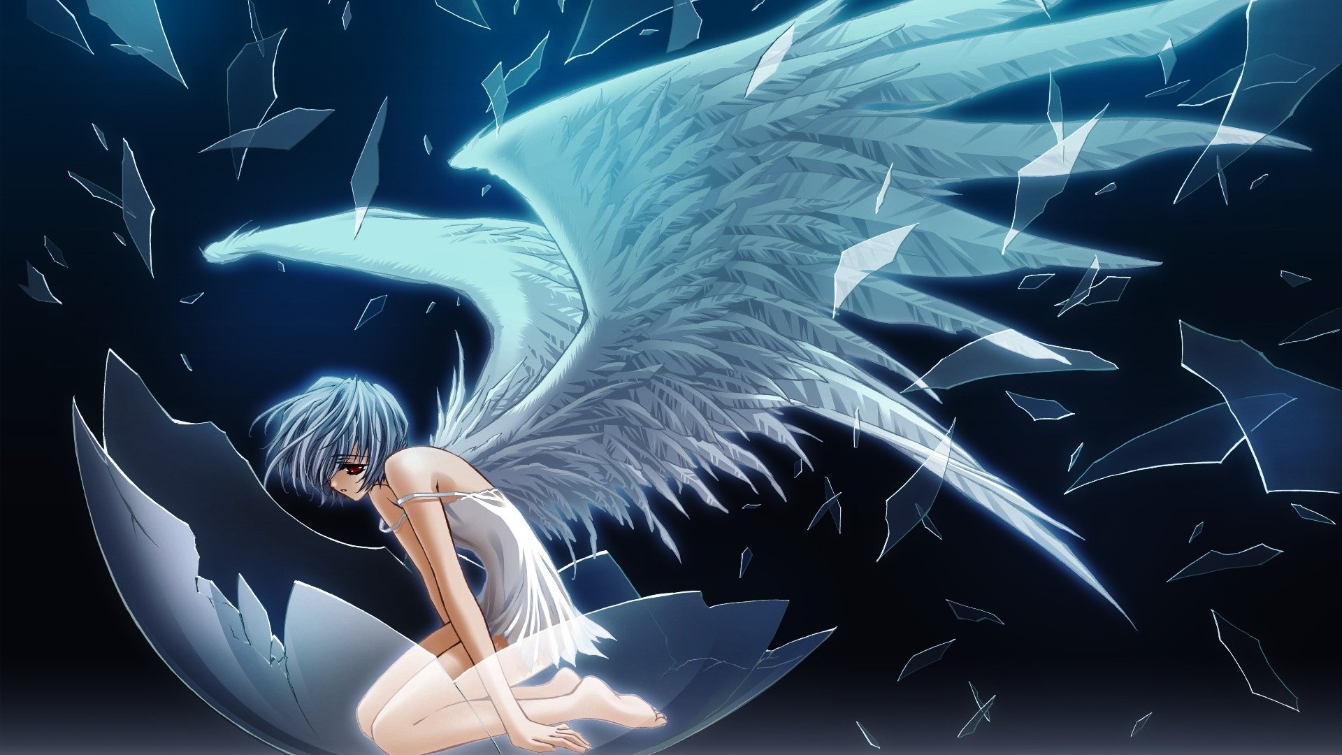 1920x1080 Angel Wings Anime Background.