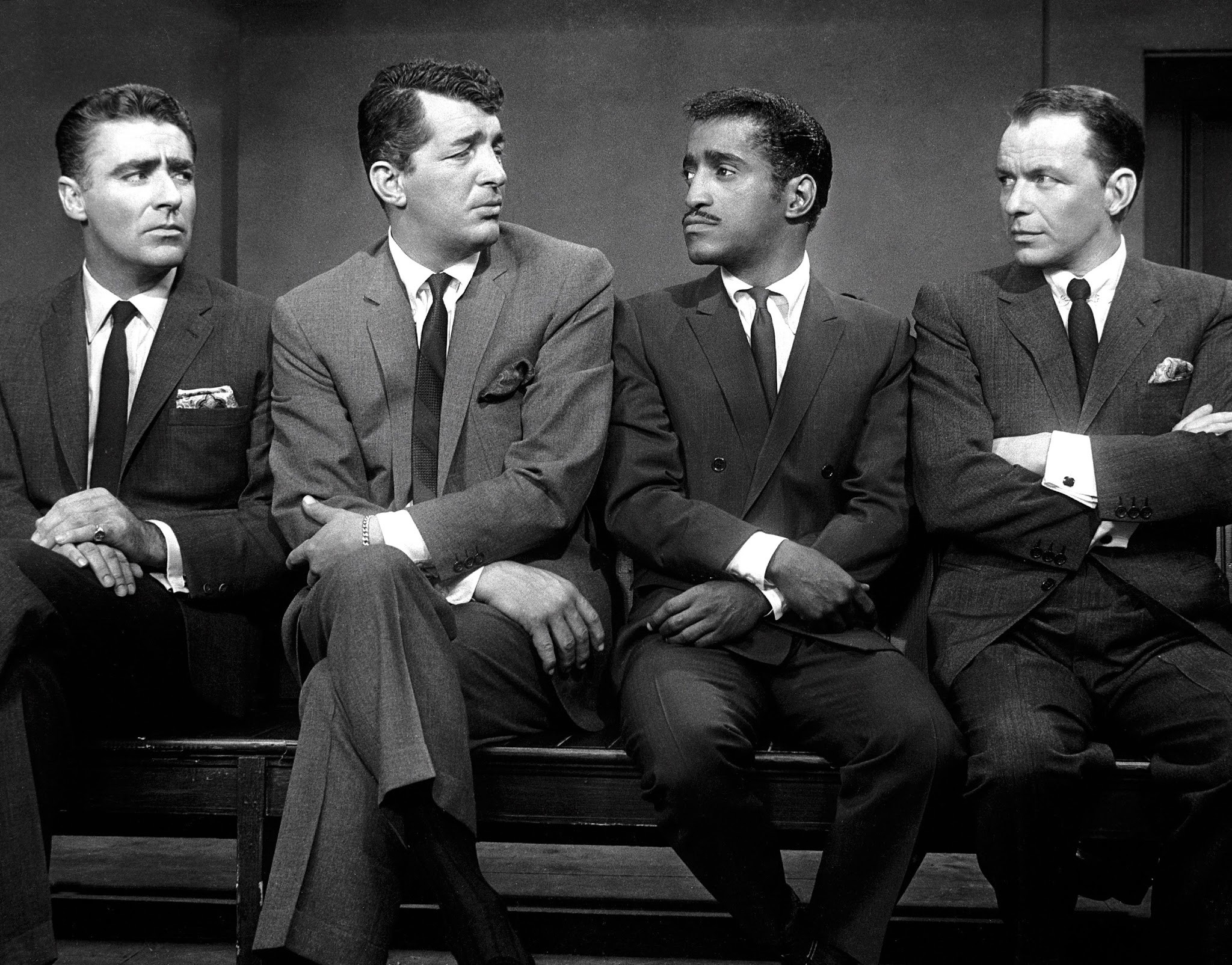 2048x1605 Sammy Davis Jr. is pictured below on stage in Las Vegas in the Copa Room at  The Stardust with fellow Rat Pack members Dean "Dino" Martin on the far  left of ...