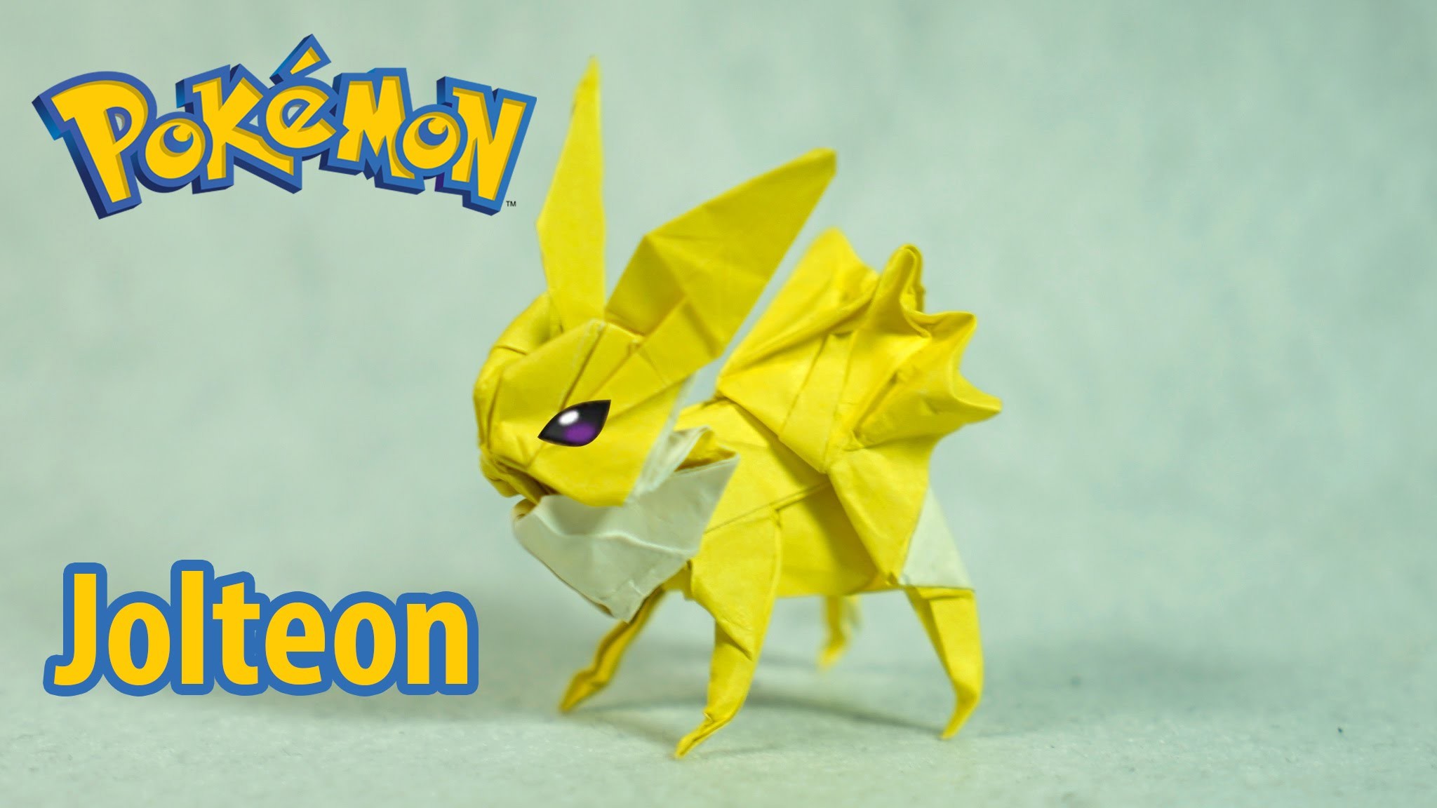 2048x1152 Paper Pokemon - Origami Jolteon - ãµã³ãã¼ã¹ Tutorial (Henry Pháº¡m)