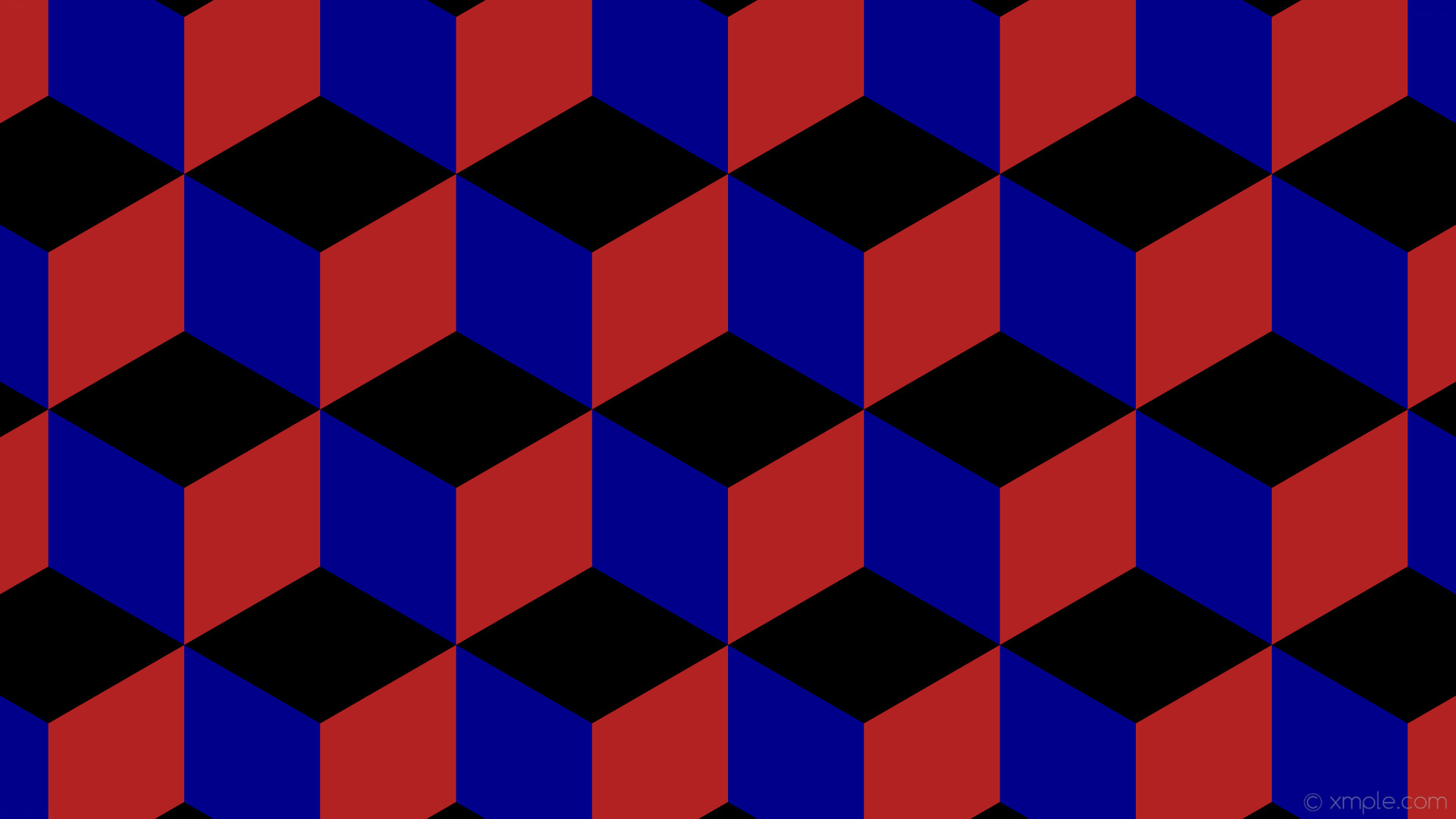 1920x1080 wallpaper red 3d cubes blue black dark blue fire brick #000000 #00008b  #b22222