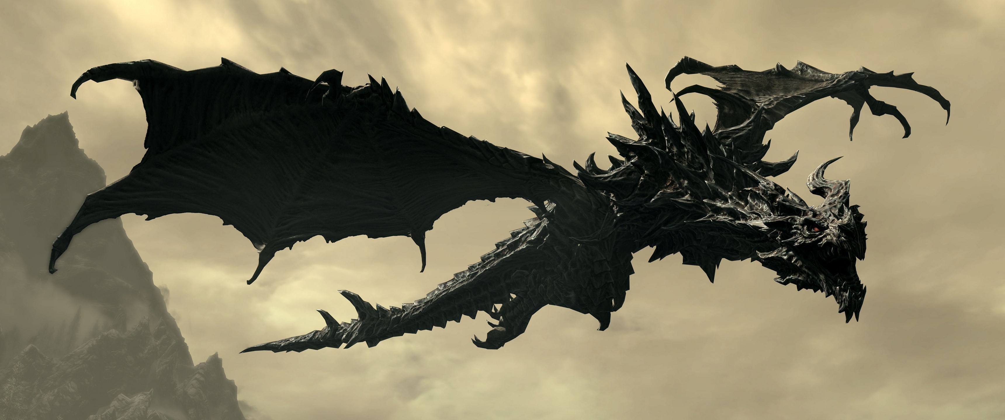 3440x1440 Wall wallpaper, Skyrim and Dragon priest on Wallpaper Gallery