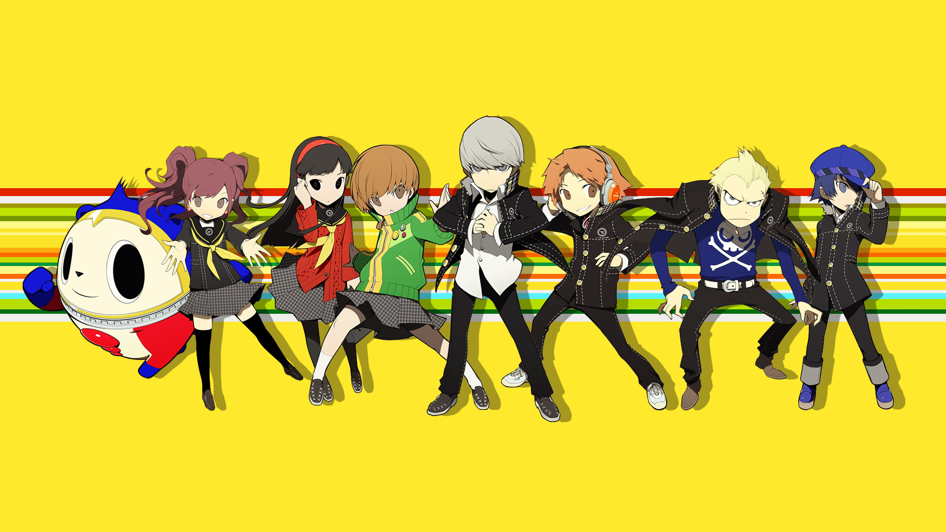1920x1080 A Persona 4 wallpaper I made using the PQ chibis ...