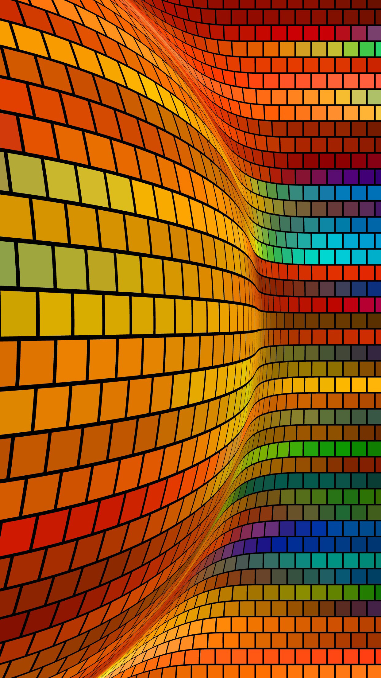 1242x2208 Colorful 3D Ball Wallpaper
