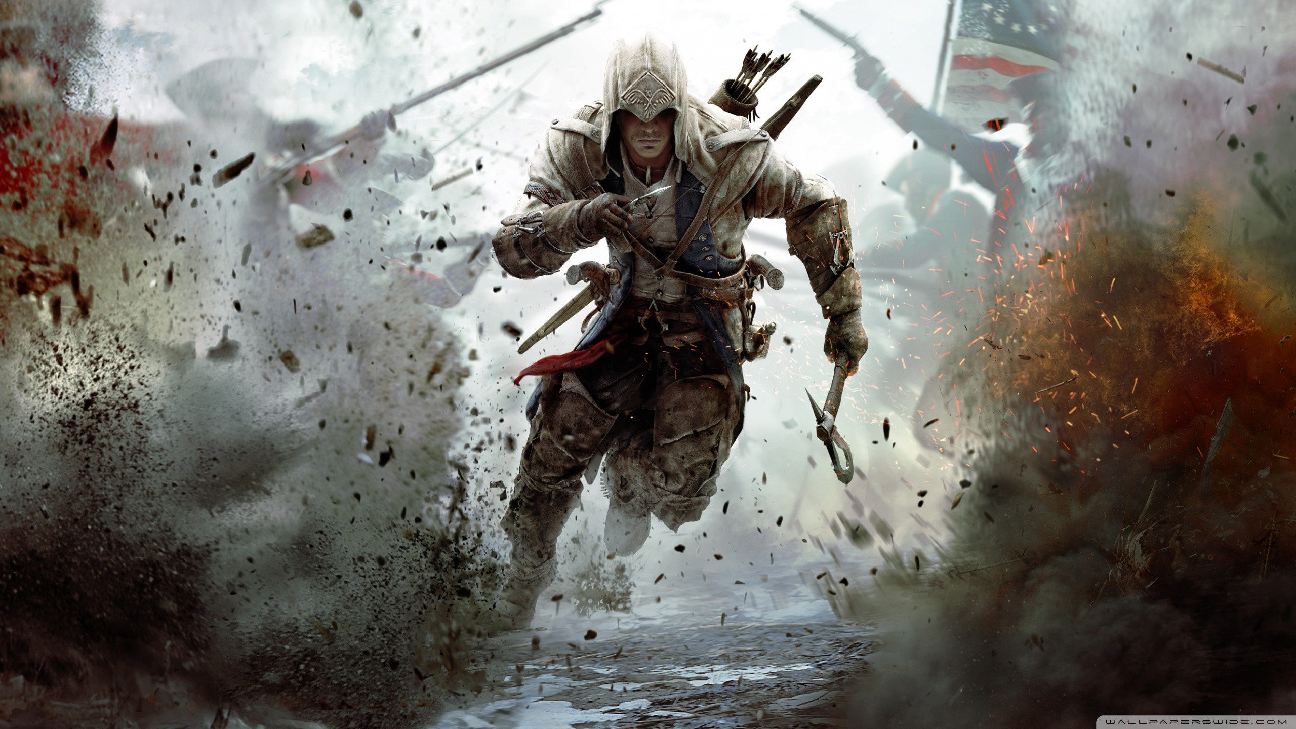 2560x1440 Assassin's Creed 3 Connor Free Running