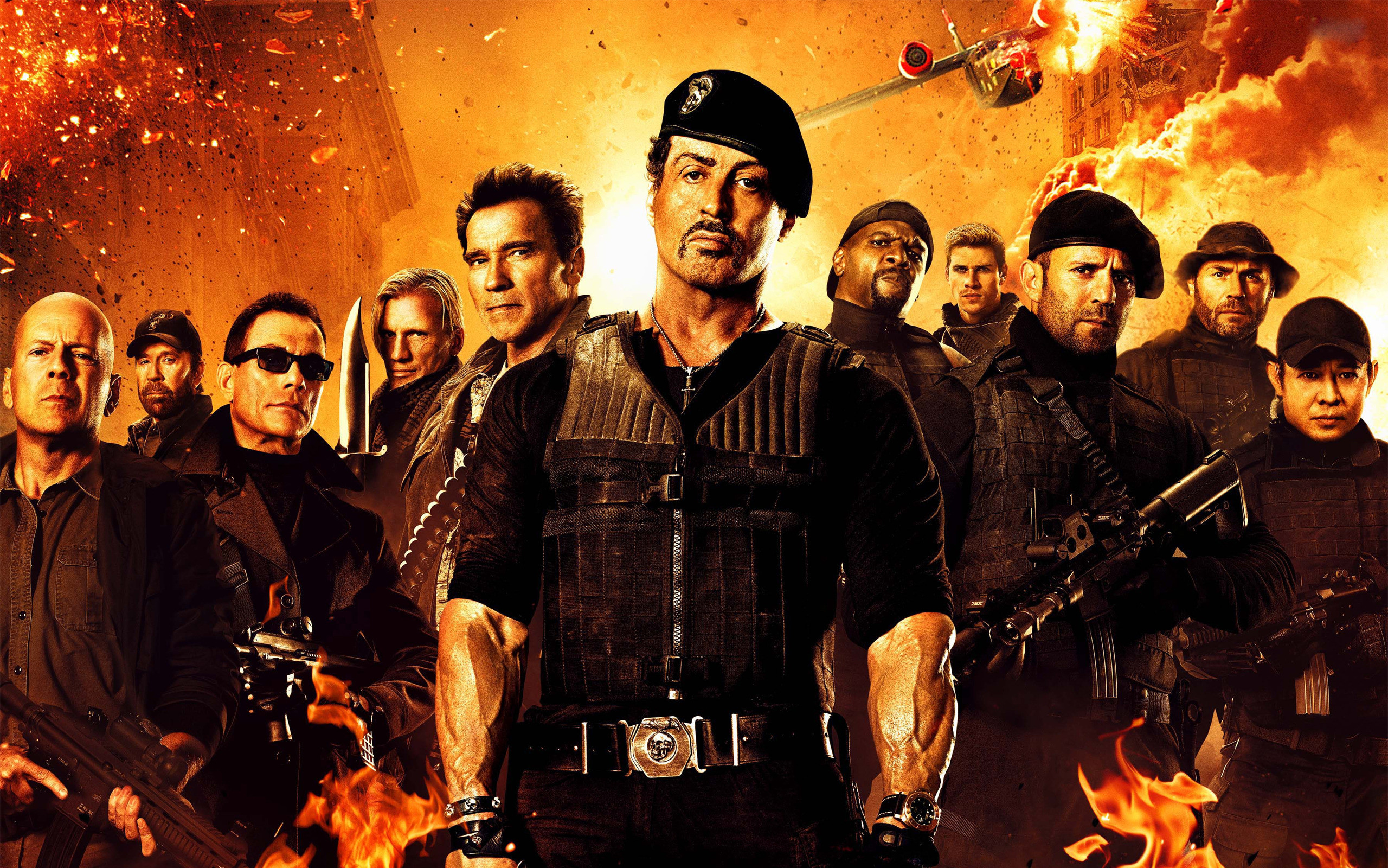 2560x1600 Movie - The Expendables 2 Barney Ross Sylvester Stallone Arnold  Schwarzenegger Trench (The Expendables)