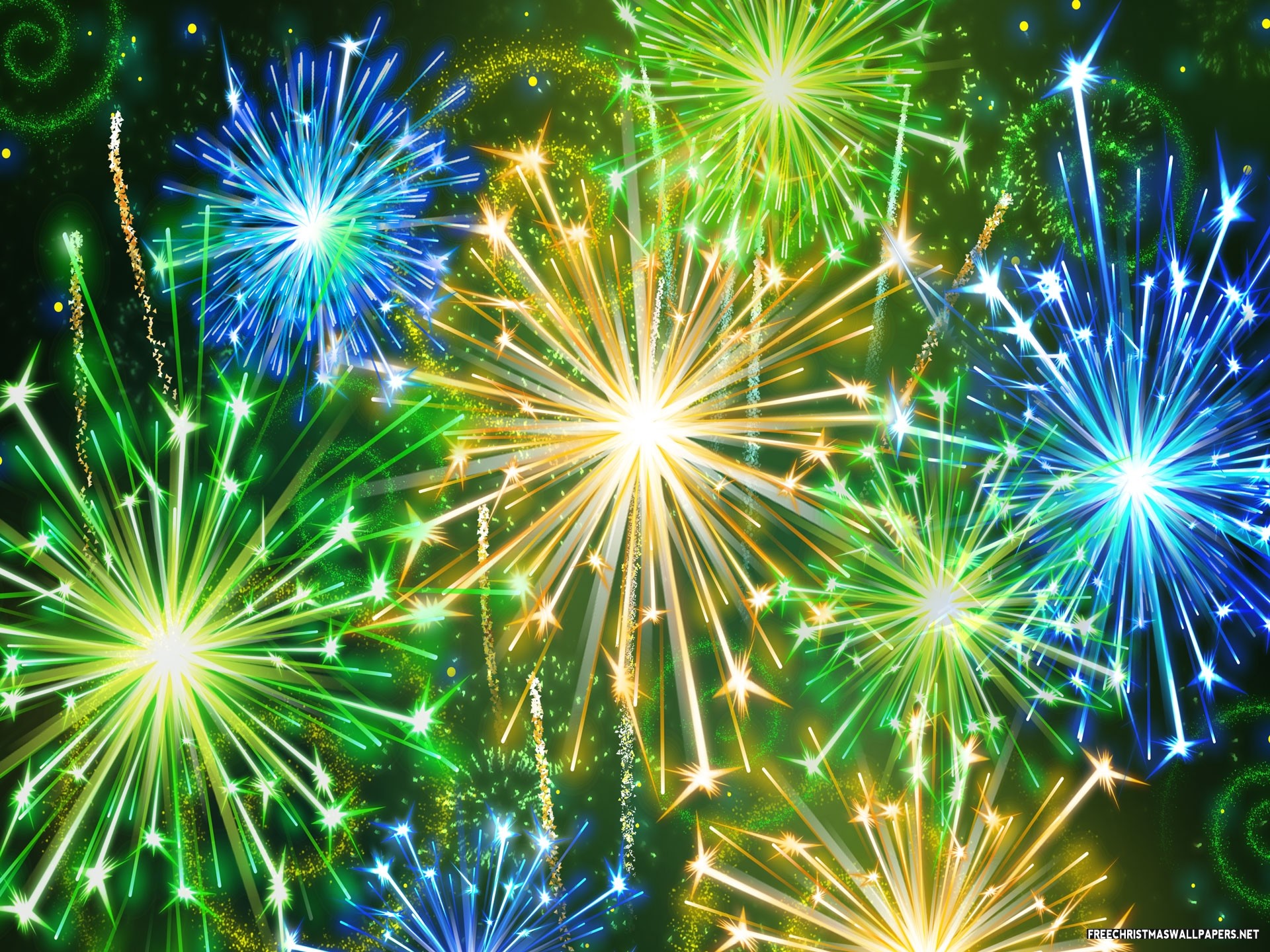 1920x1440 Happy New Year Fireworks Wallpaper